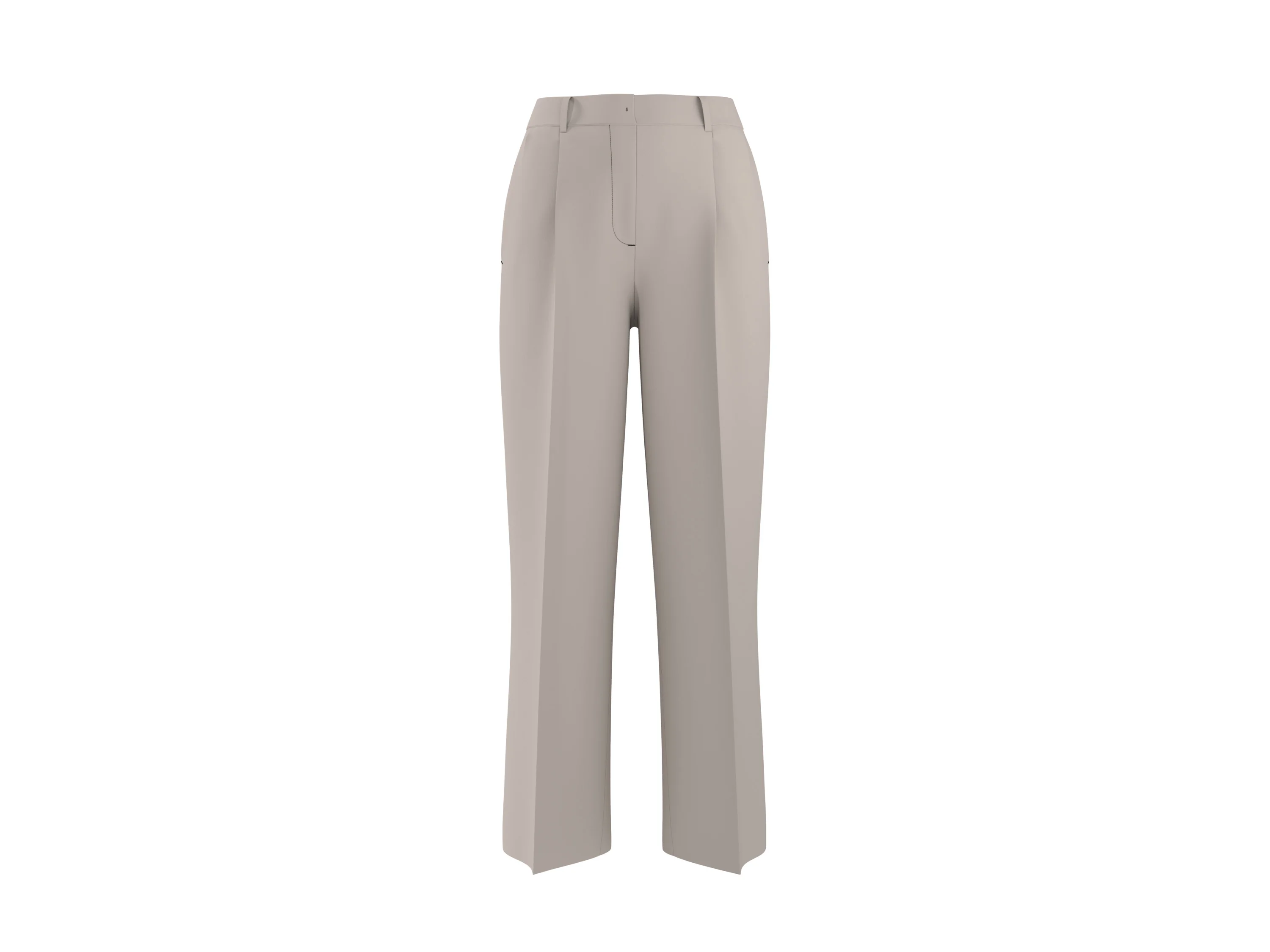 ESMARA® Damen Wide-Leg-Hose (Grau, S) – Bild 3 von 4