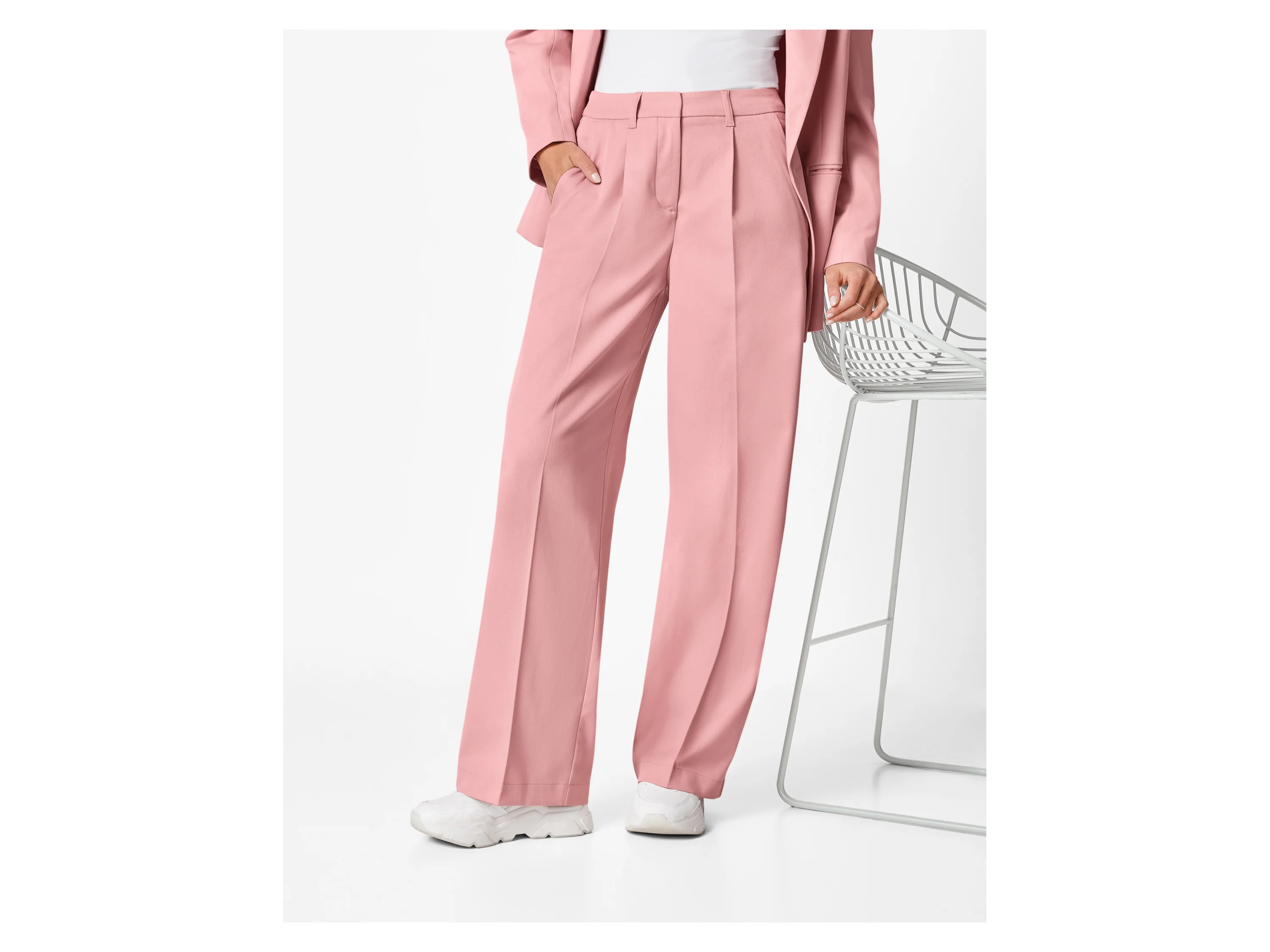 ESMARA® Damen Wide-Leg-Hose (Pink, 40) – Bild 2 von 3