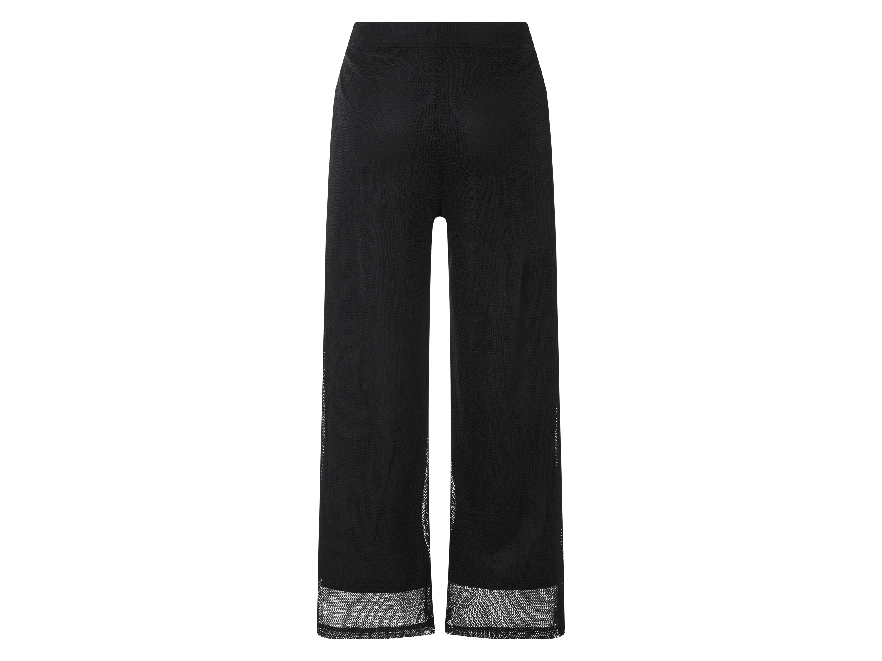 ESMARA® Damen Wide-Leg-Strickhose, blickdicht gefüttert (Schwarz, XS(32/34)) – Bild 3 von 3