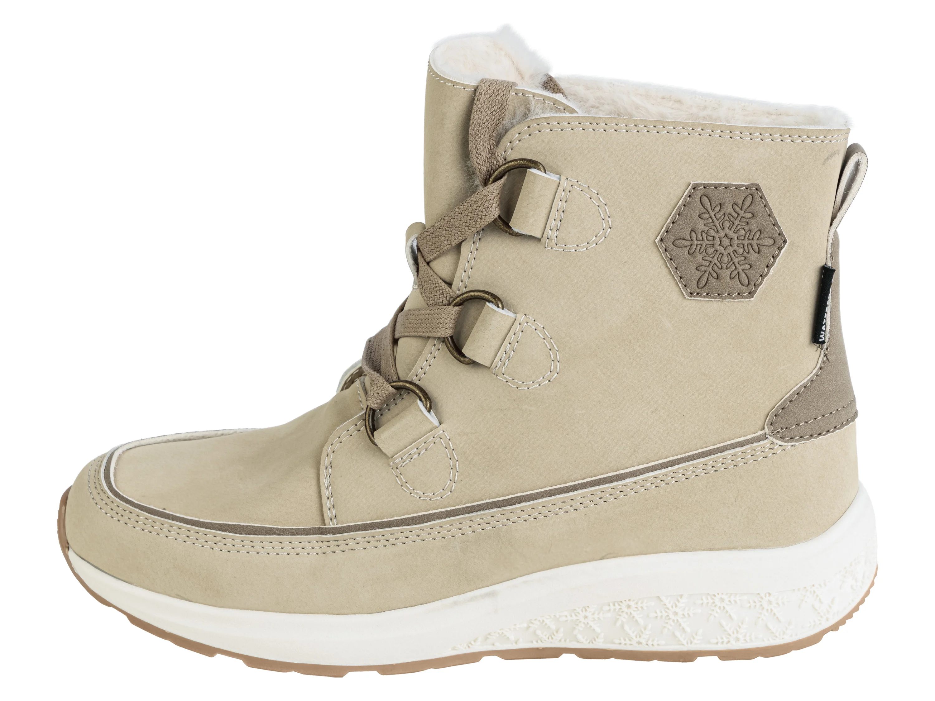 ESMARA® Damen Winterstiefel mit Warmfutter (Beige, 36) – Bild 3 von 4