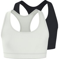 ESMARA KIDS Kinder Bustiers, 2 Stück (Schwarz/weiß, 158/164)