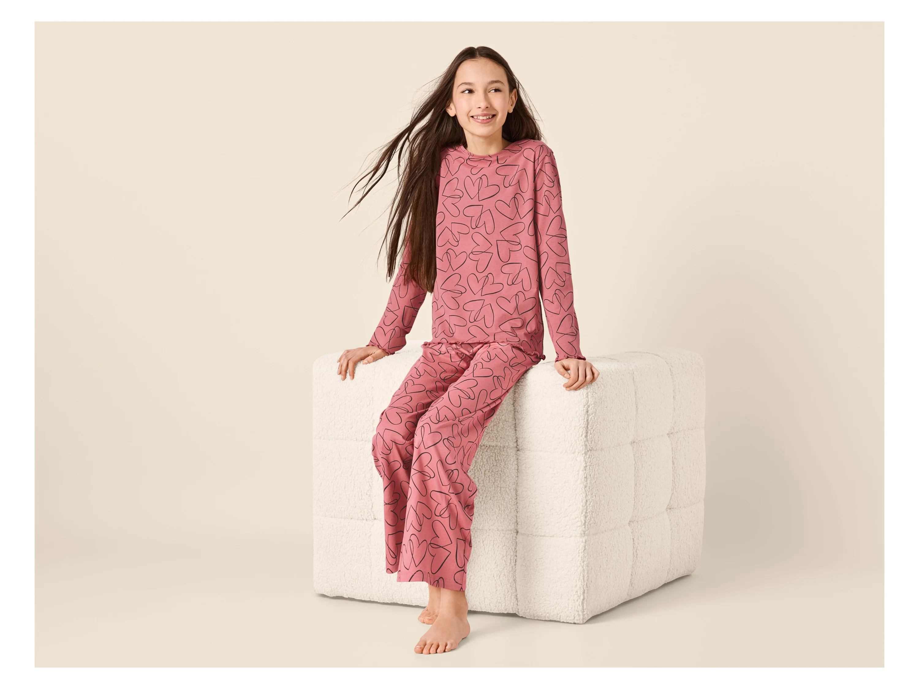 ESMARA KIDS Kinder Pyjama (Pink, 158/164) – Bild 3 von 4