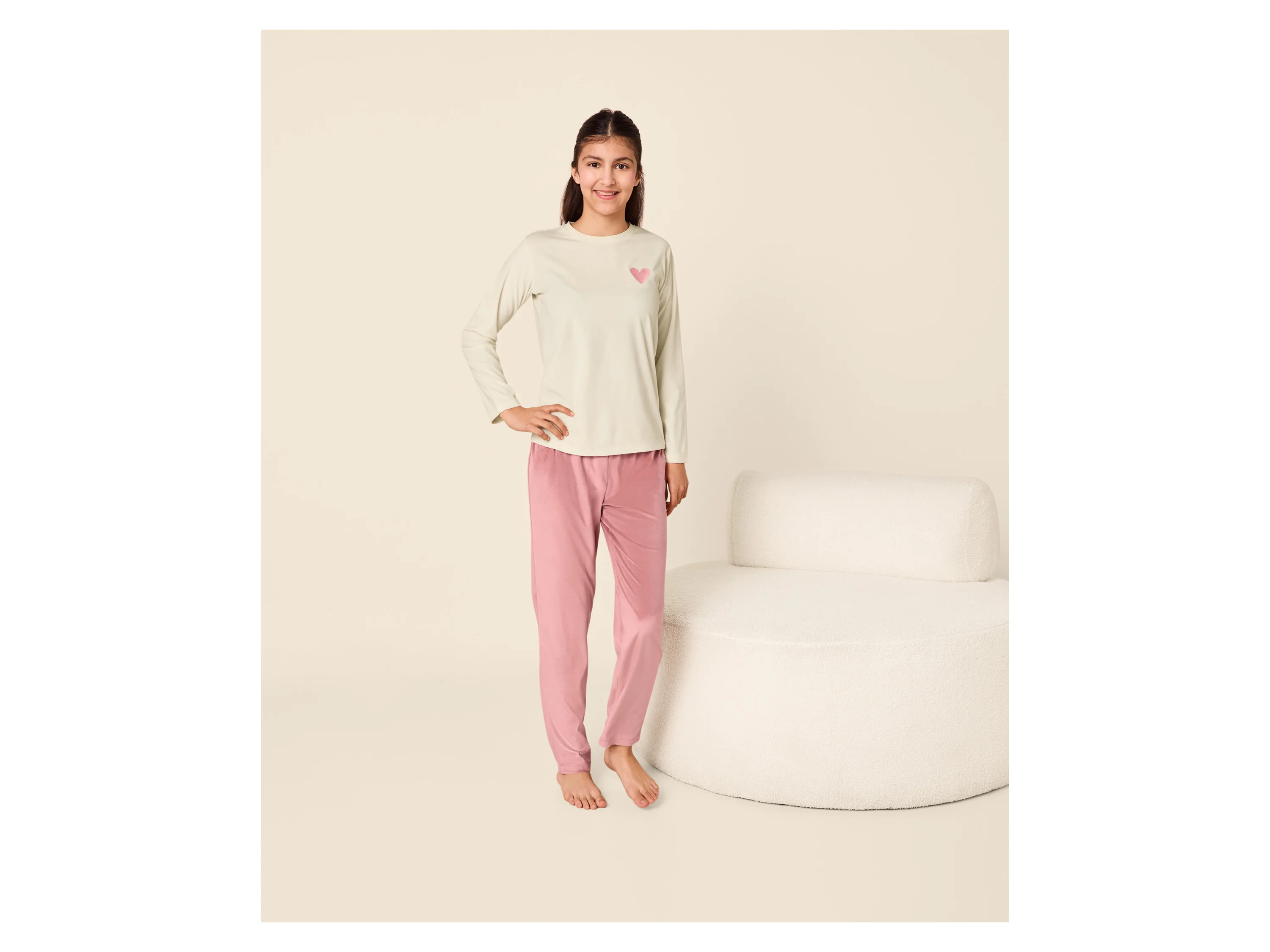 ESMARA KIDS Kinder Pyjama (Rosa, 134/140) – Bild 2 von 4