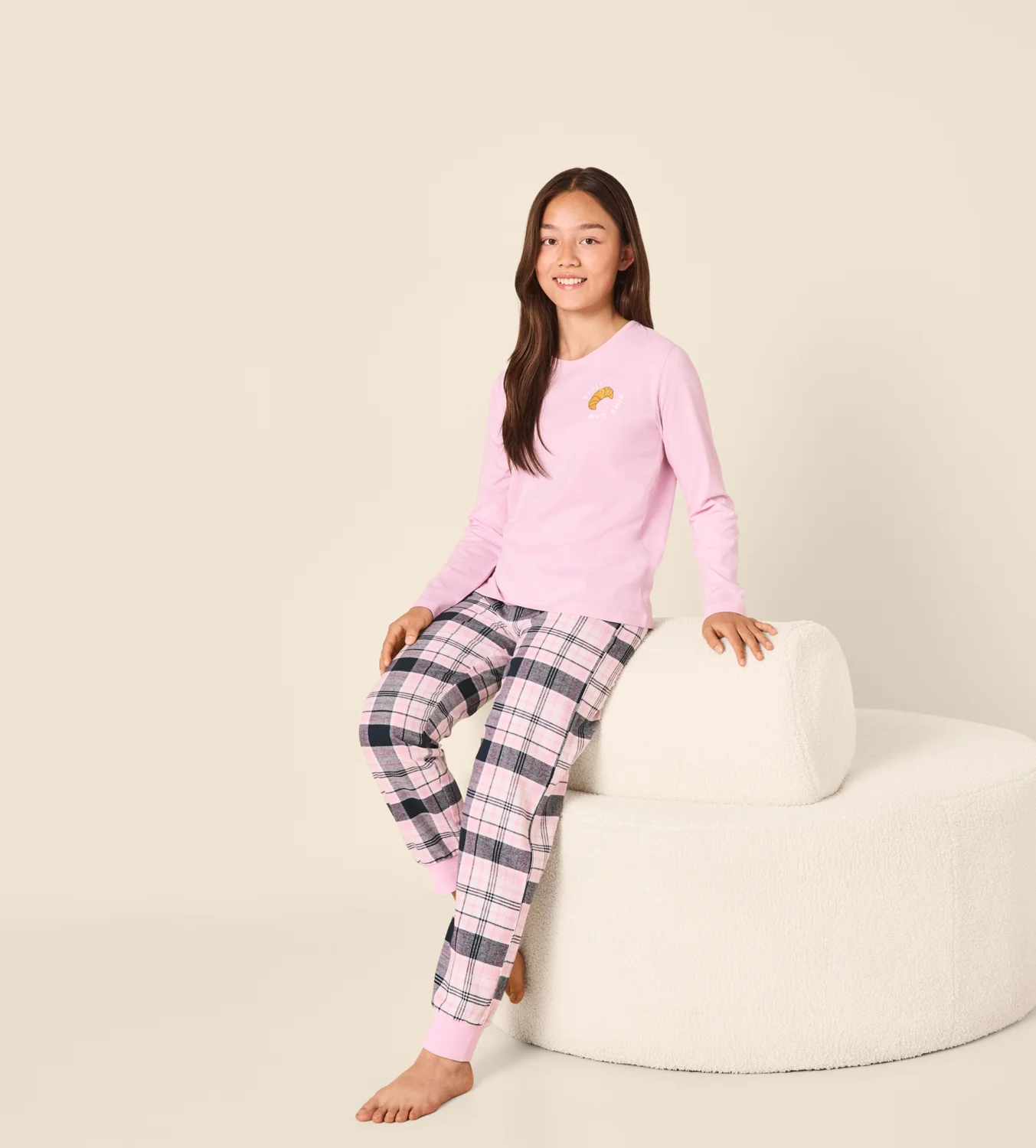 ESMARA KIDS Kinder Pyjama (Rosa, 158/164) – Bild 2 von 4