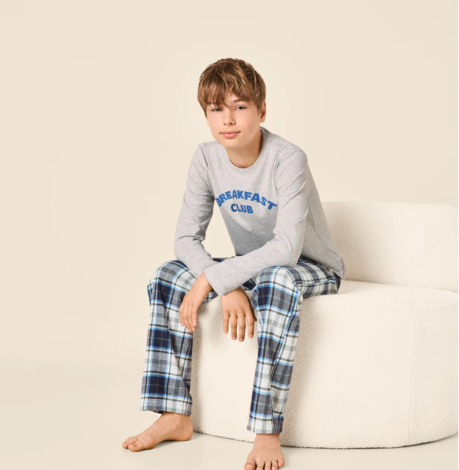 ESMARA KIDS Kinder Pyjama (Weiß, 146/152) – Bild 2 von 4