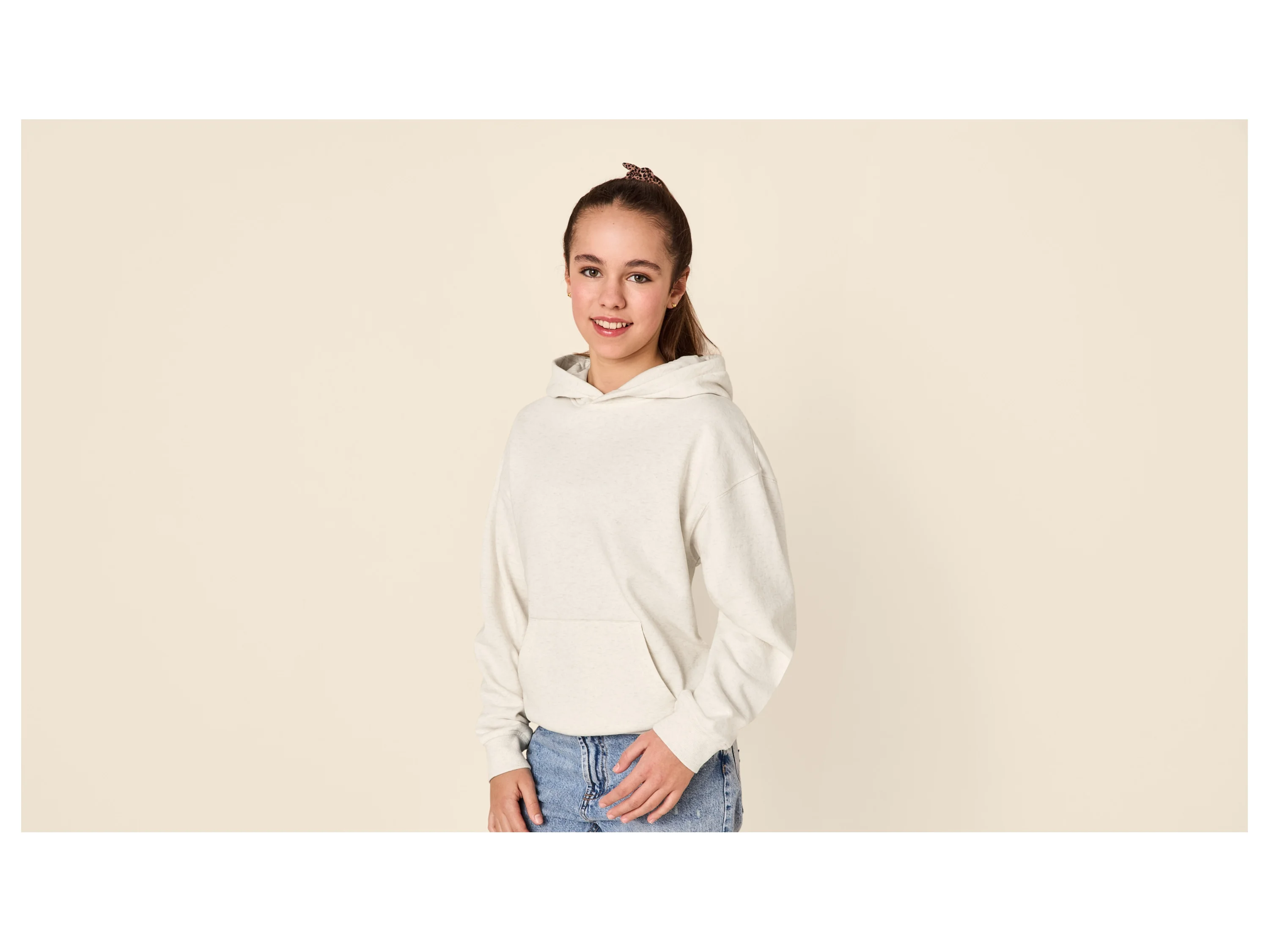 ESMARA KIDS Kinder Sweathoodie (Beige, 146/152) – Bild 2 von 4