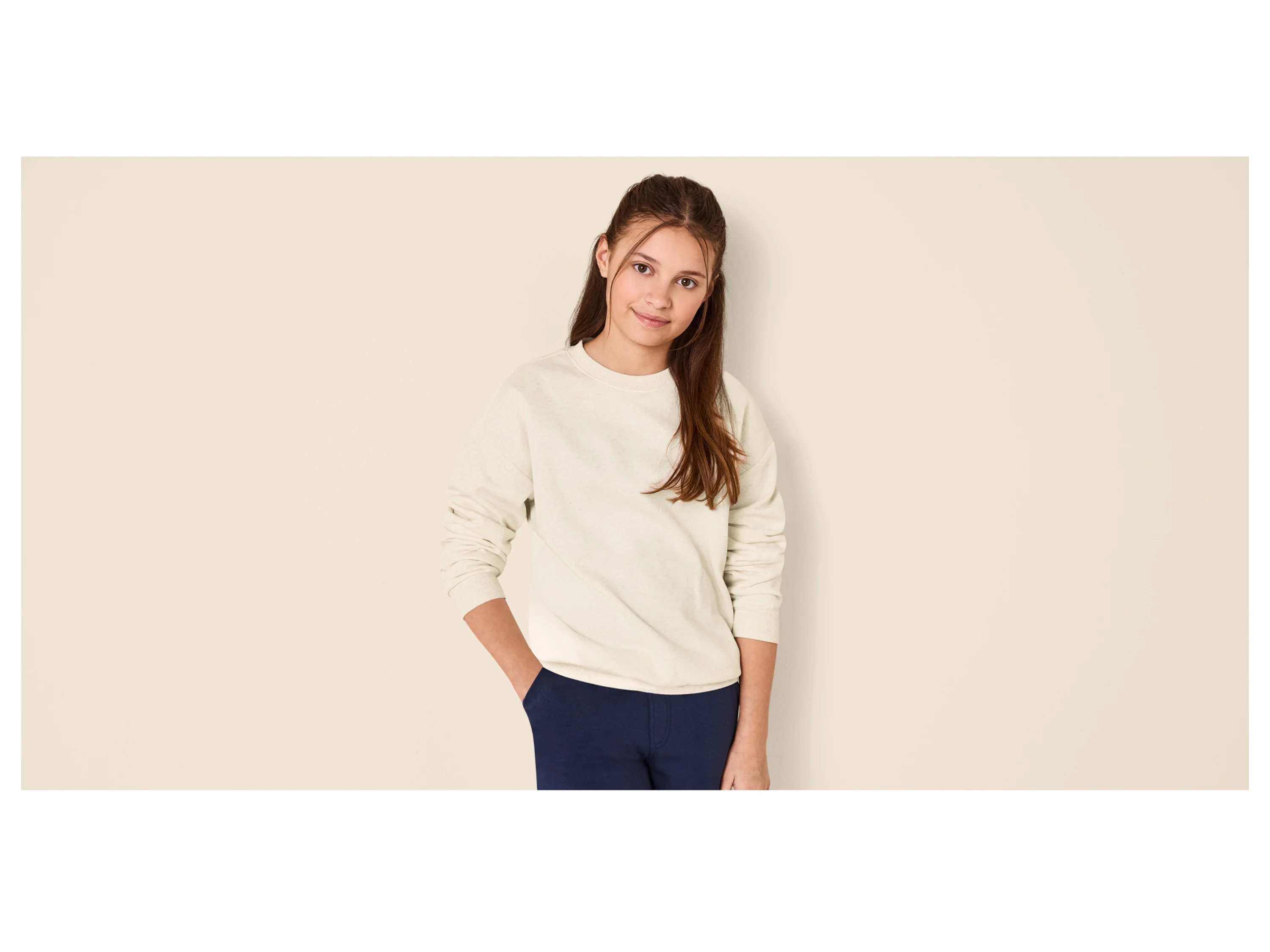 ESMARA KIDS Kinder Sweatshirt (Beige, 146/152) – Bild 2 von 3