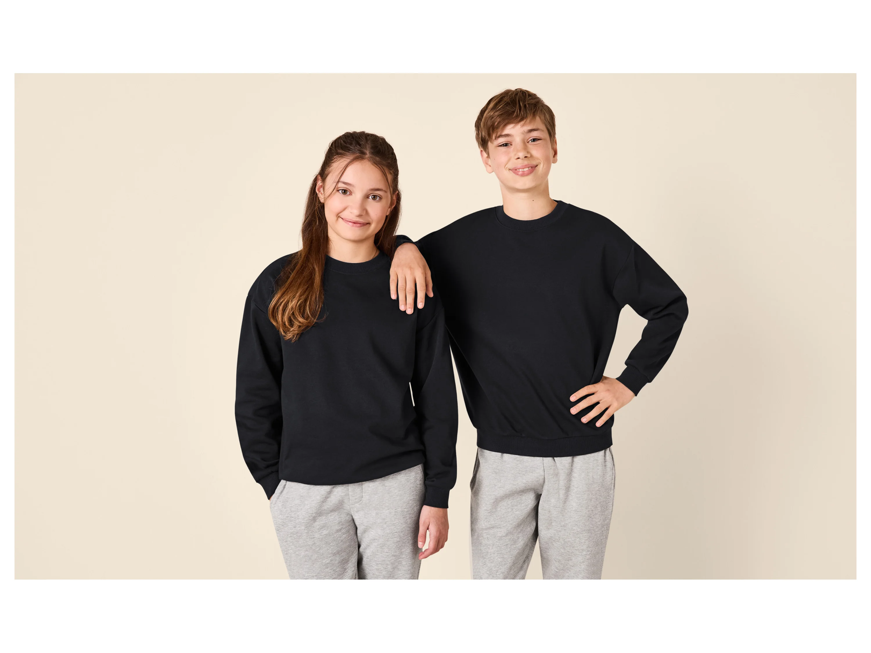 ESMARA KIDS Kinder Sweatshirt (Schwarz, 146/152) – Bild 2 von 3