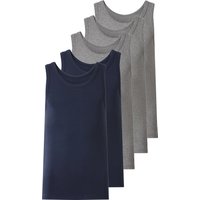 ESMARA KIDS Kinder Unterhemd, 5 Stück (grau/navy, 146/152)