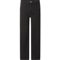Mädchen Jeans / Wide Leg (Schwarz, 158)