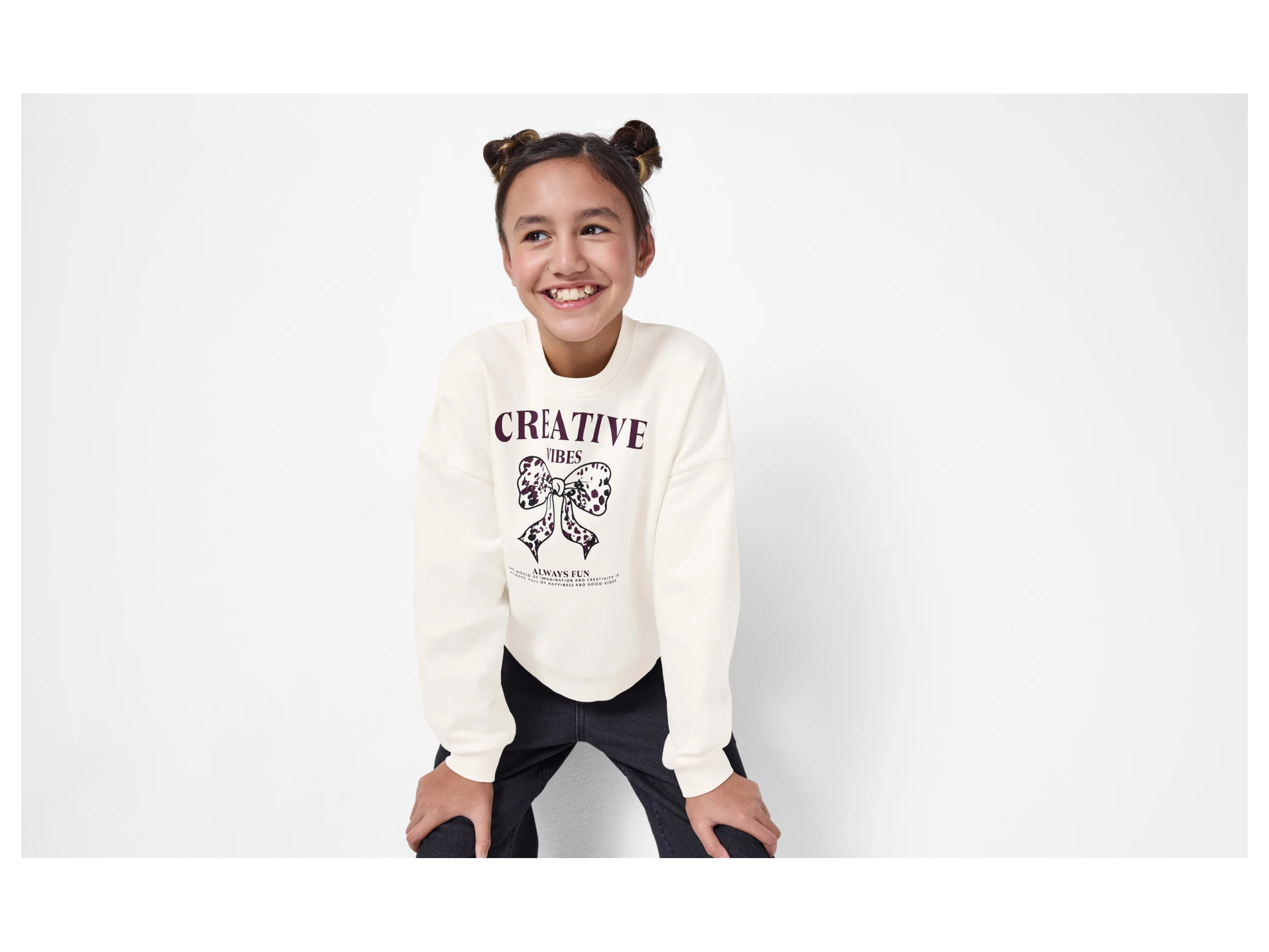 ESMARA KIDS Sweatpullover (Weiß, 158/164) – Bild 2 von 4