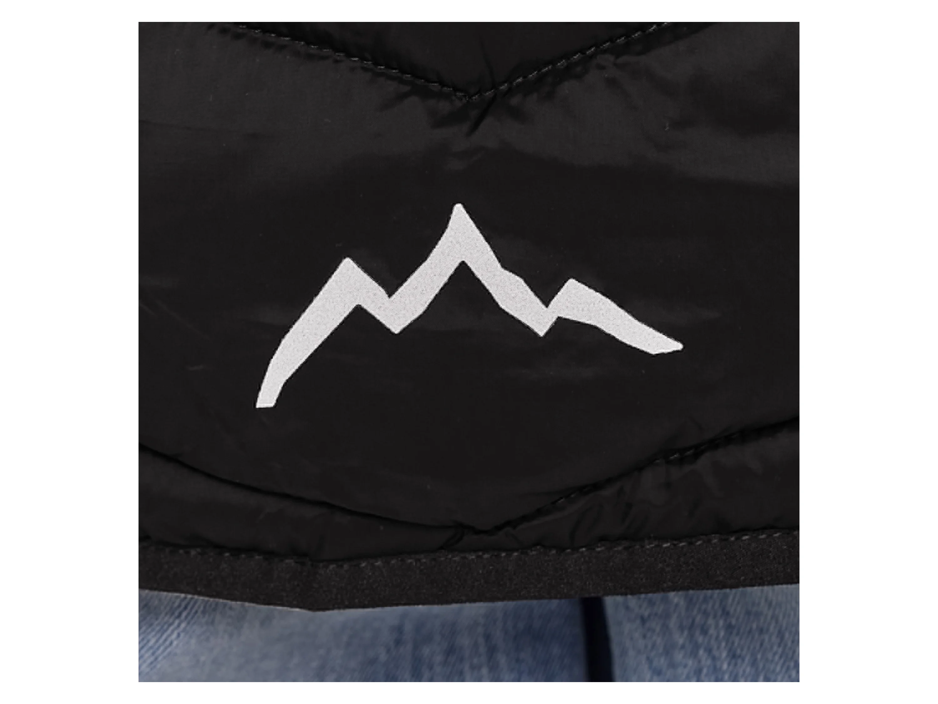 ESMARA® Kinder Lightweight-Jacke, mit reflektierendem Deko-Element (Schwarz, 134/140) – Bild 4 von 4