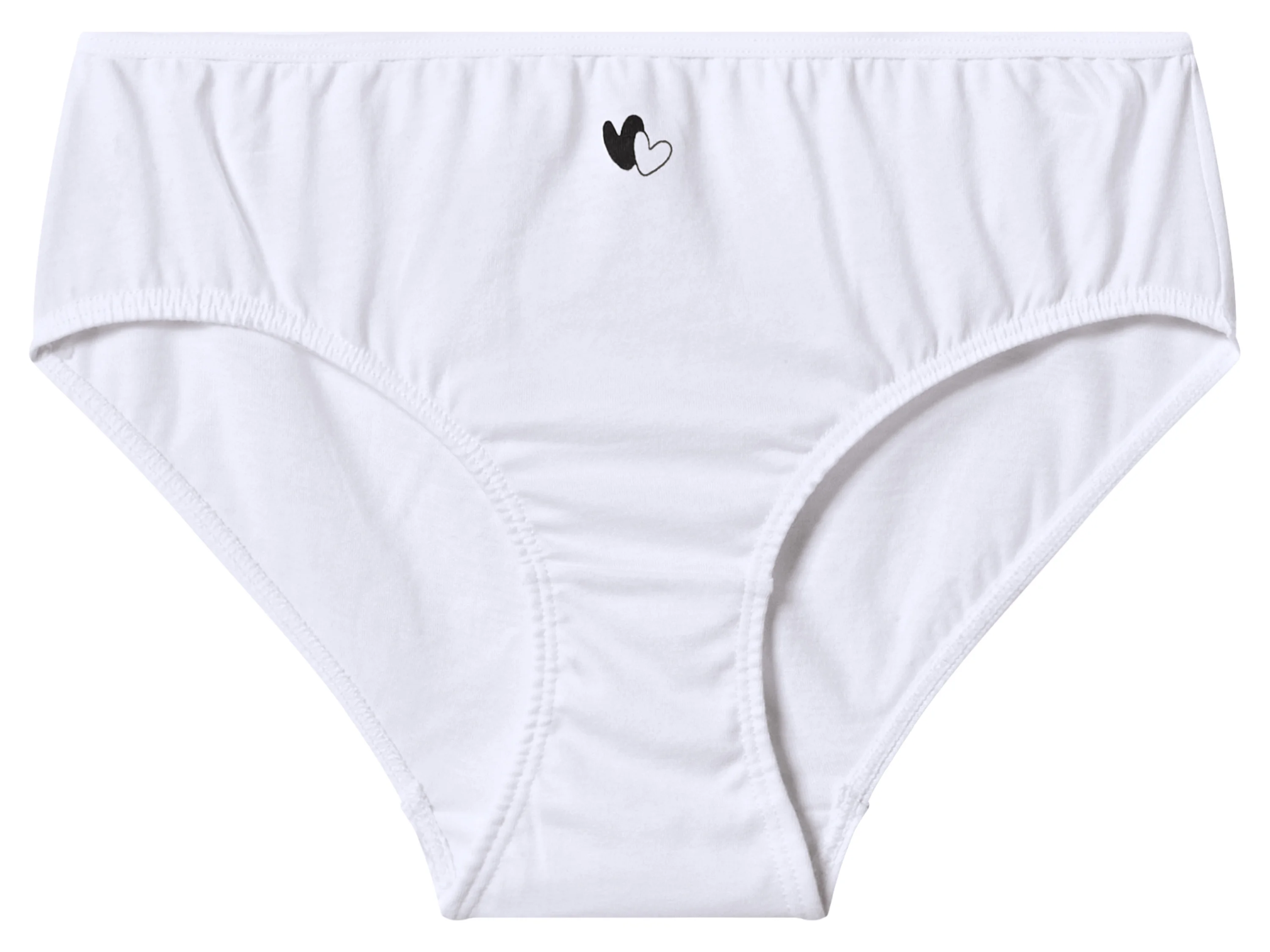 ESMARA® Kinder Mädchen Slips, 4 Stück (schwarz/grau, 134/140) – Bild 3 von 4