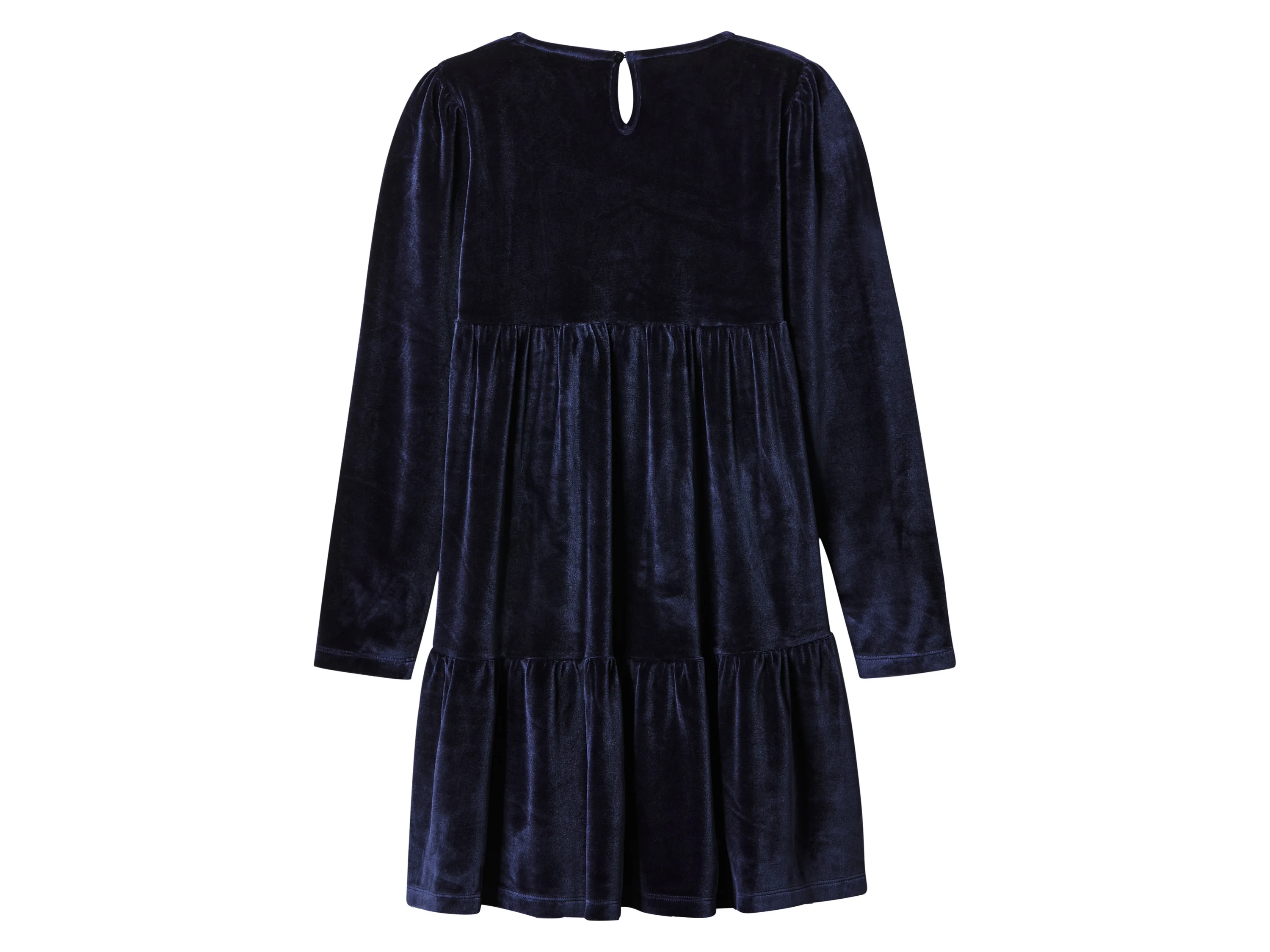 ESMARA® Kinder Velourskleid (Navy, 158/164) – Bild 3 von 4