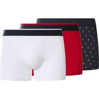 ESMARA MEN Boxer, 3 Stück (rot/navy/weiß, 7/XL)