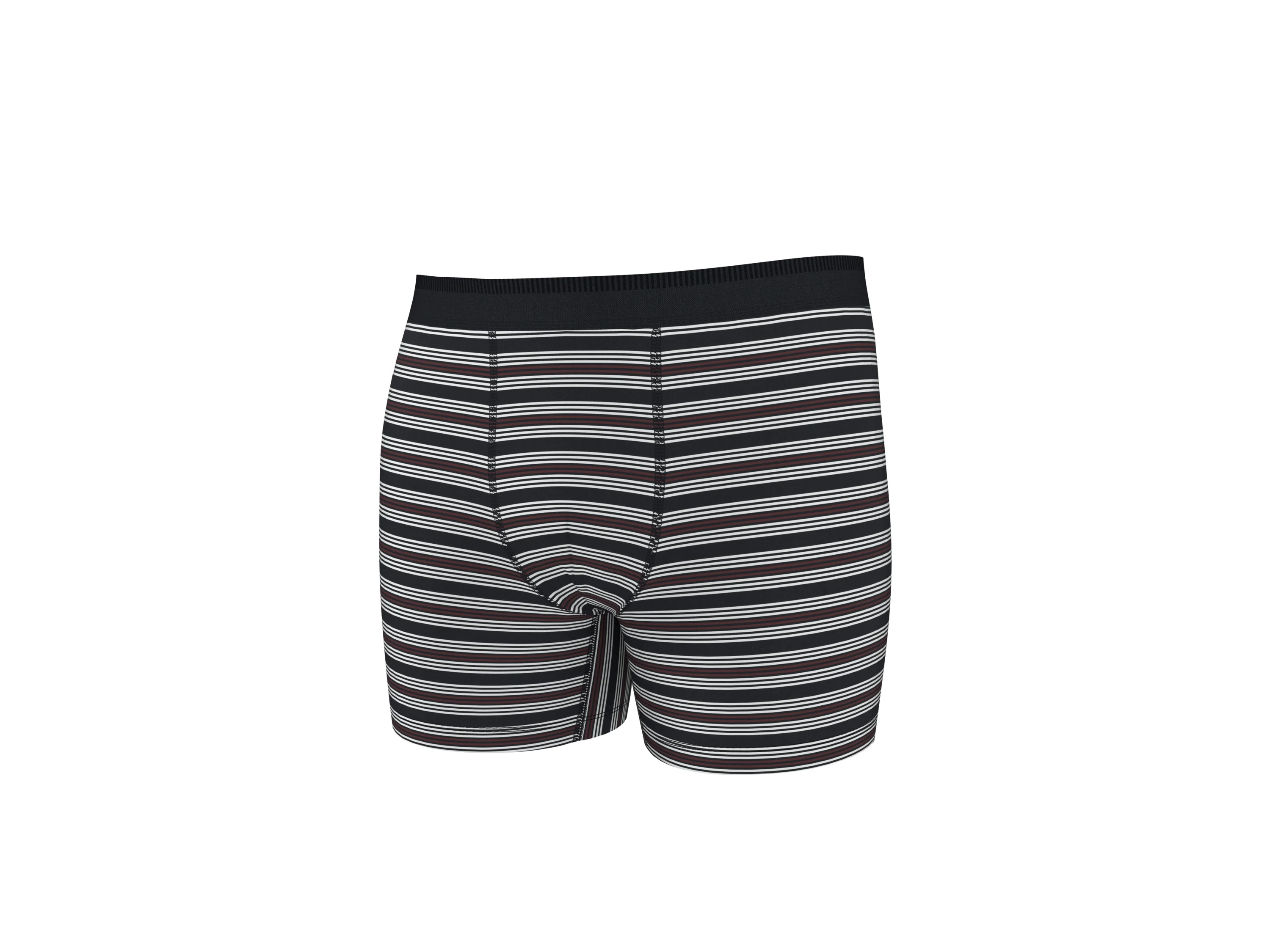 ESMARA MEN Boxer, 3 Stück (Streifen/schwarz/rot, 6/L) – Bild 4 von 4