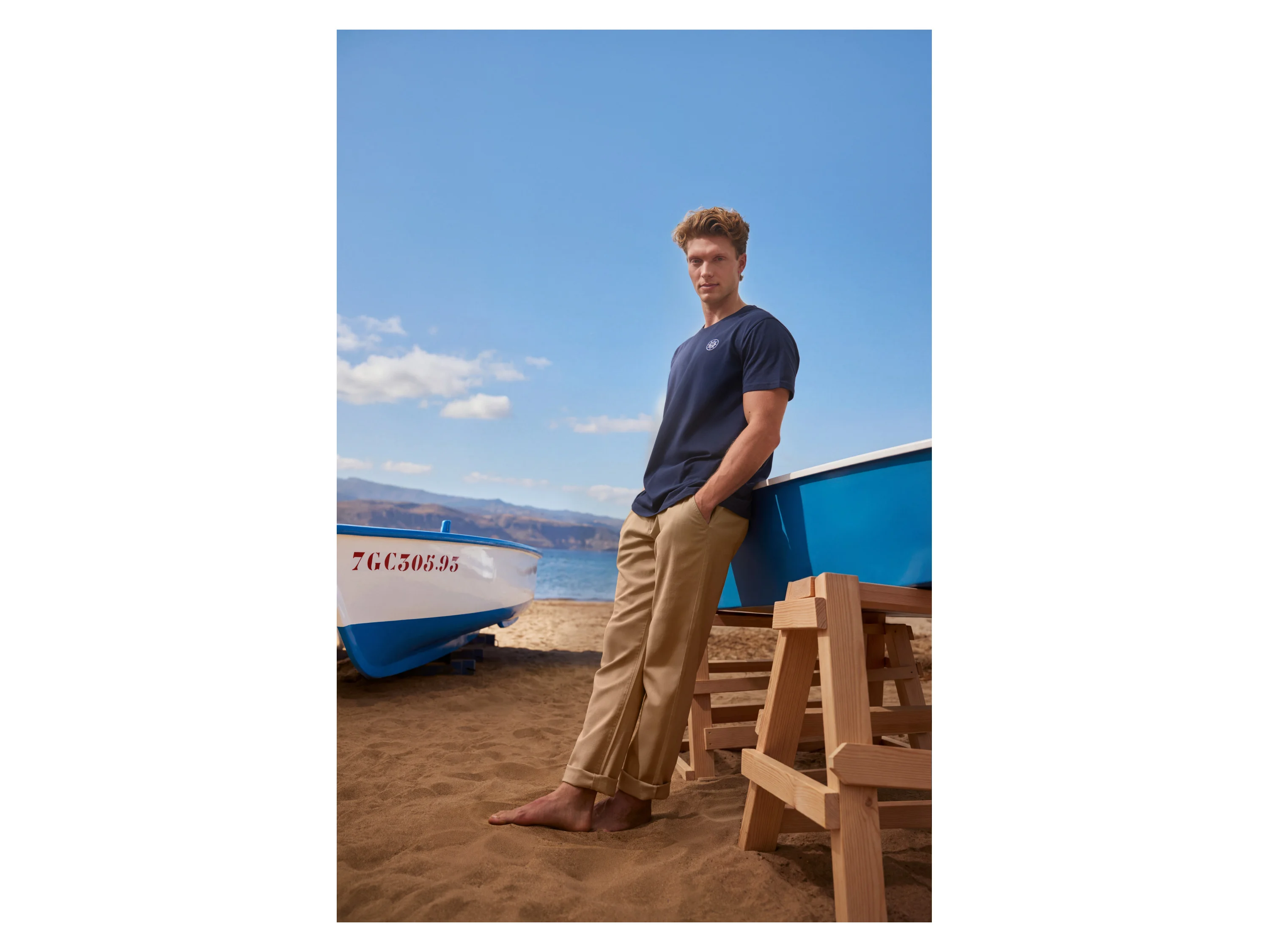 ESMARA MEN Chino Slim Fit (Beige, XXL (60/62)) – Bild 2 von 3