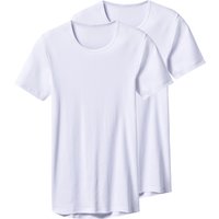 ESMARA MEN Feinripp-Unterziehshirts, 2 Stück (Rundhals, Weiß, 7/XL)