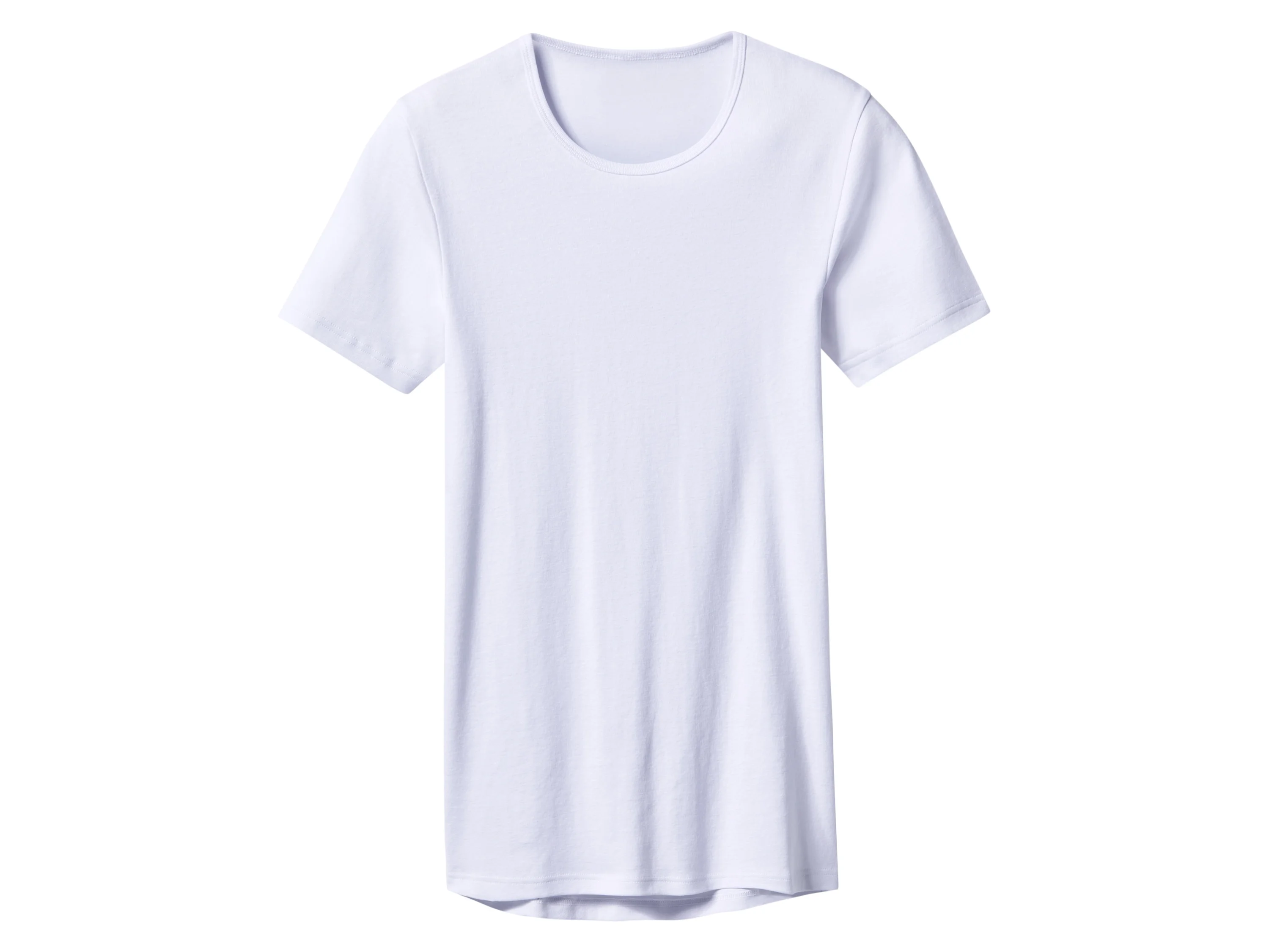 ESMARA MEN Feinripp-Unterziehshirts, 2 Stück (Rundhals, Weiß, 6/L) – Bild 2 von 3