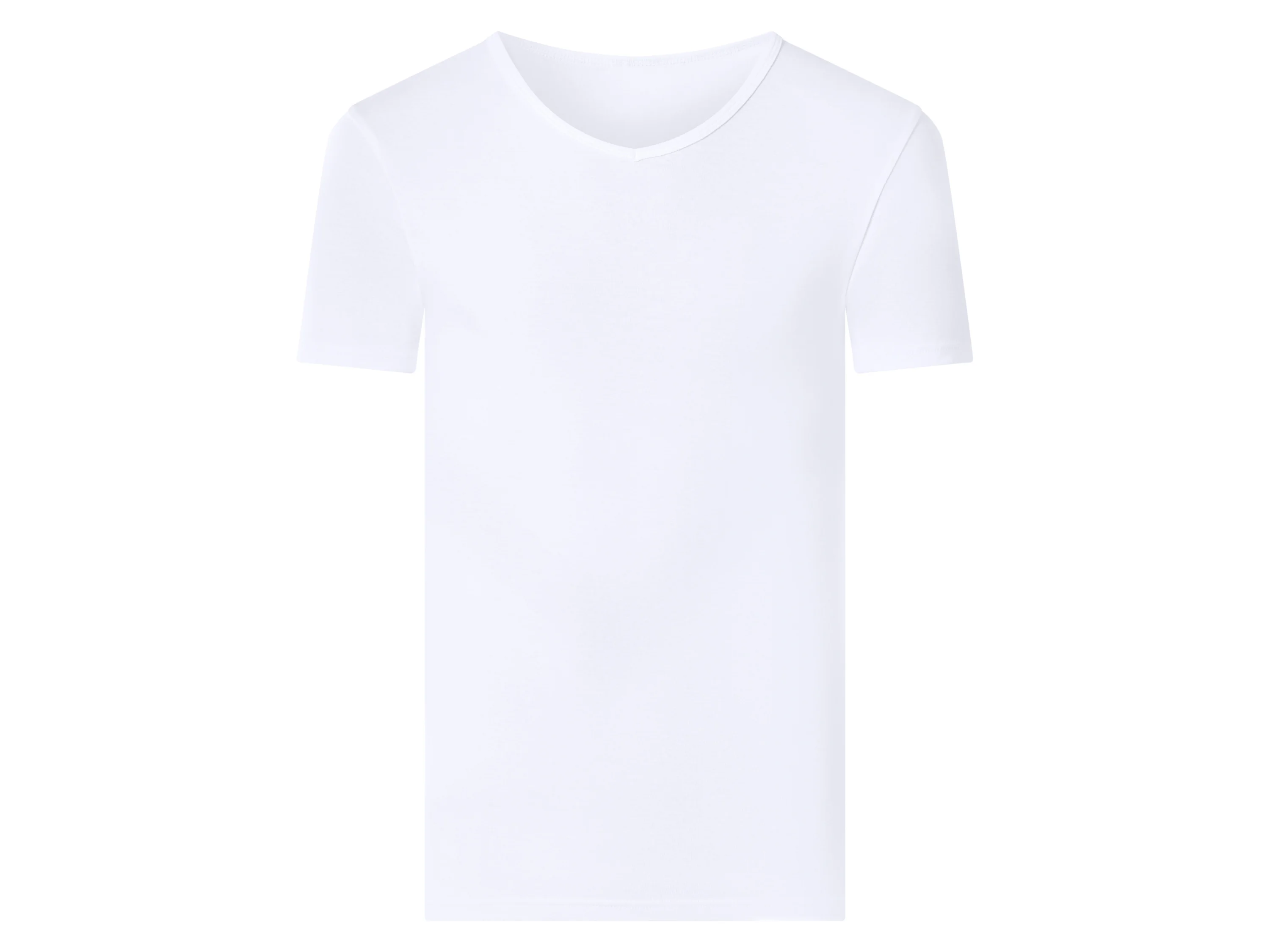 ESMARA MEN Feinripp-Unterziehshirts, 3 Stück (V-Ausschnitt, Weiß, 6/L) – Bild 3 von 4