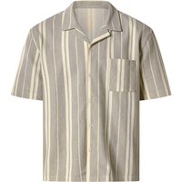 ESMARA MEN Freizeithemd (creme/braun, L (52/54))