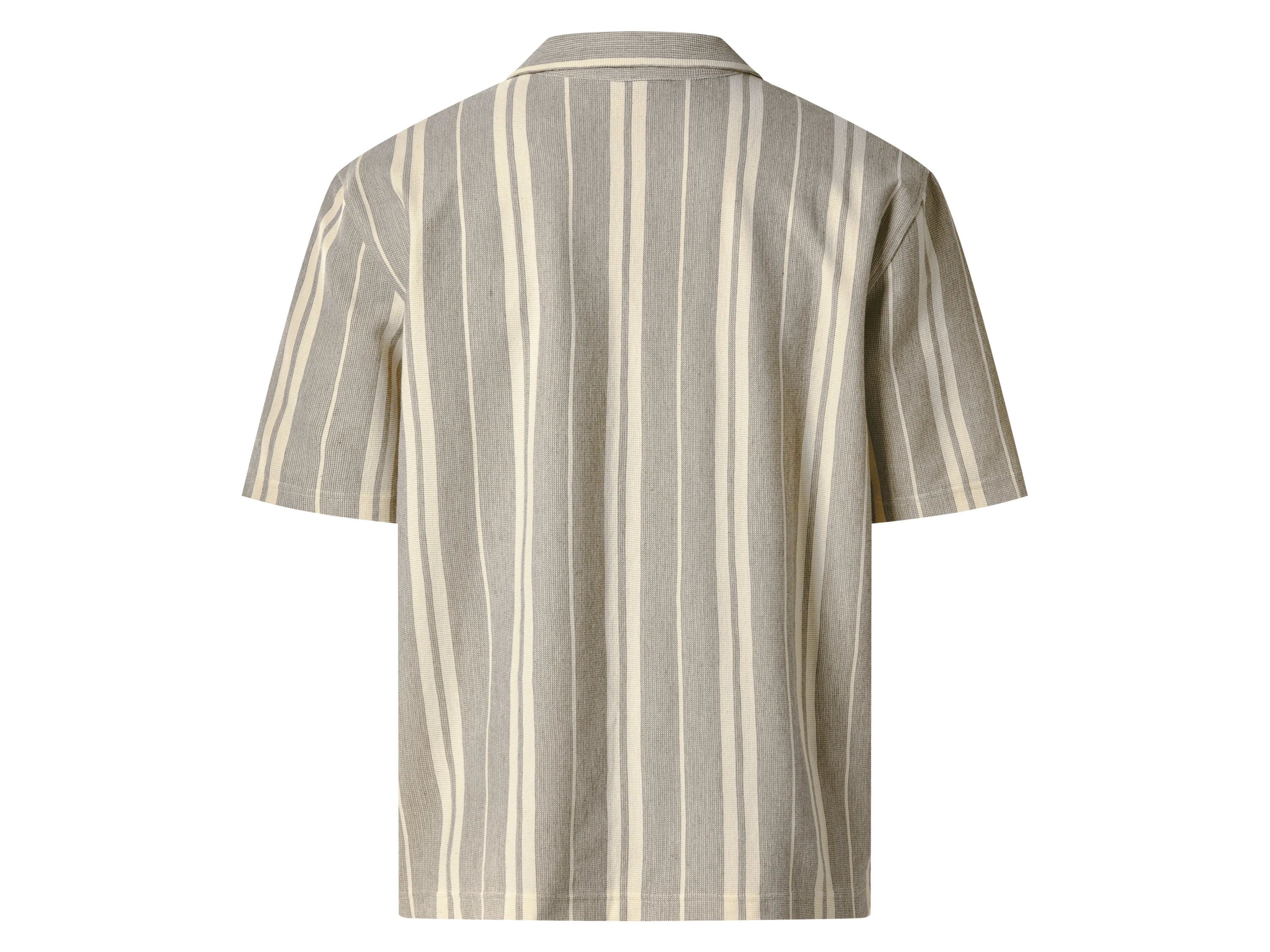 ESMARA MEN Freizeithemd (creme/braun, L (52/54)) – Bild 3 von 4