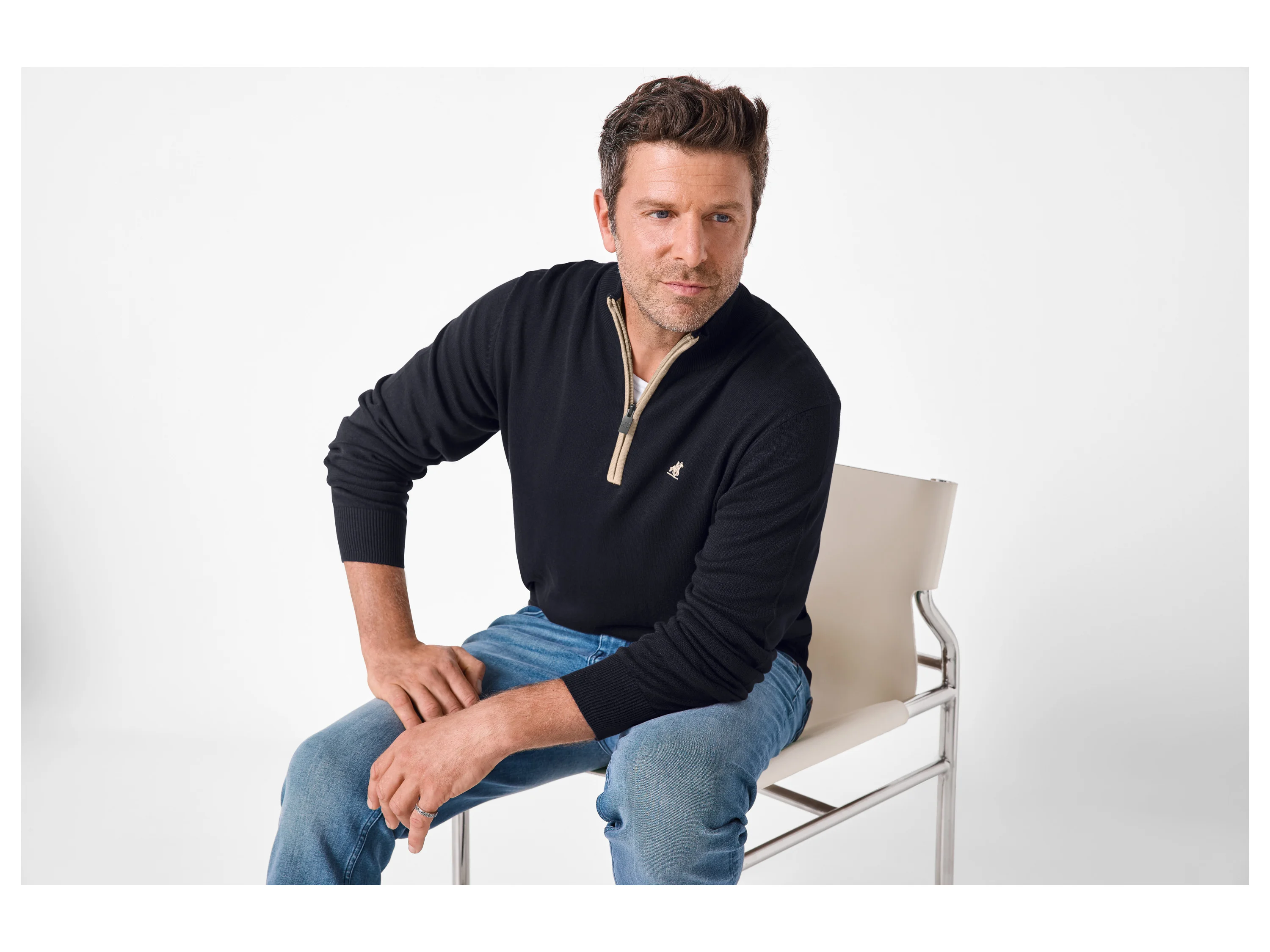 ESMARA MEN H Troyer Strick (Navy, L (52/54)) – Bild 2 von 4