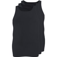 ESMARA MEN Herren Achselhemd Feinripp, 3 Stück (Schwarz, 8/XXL)