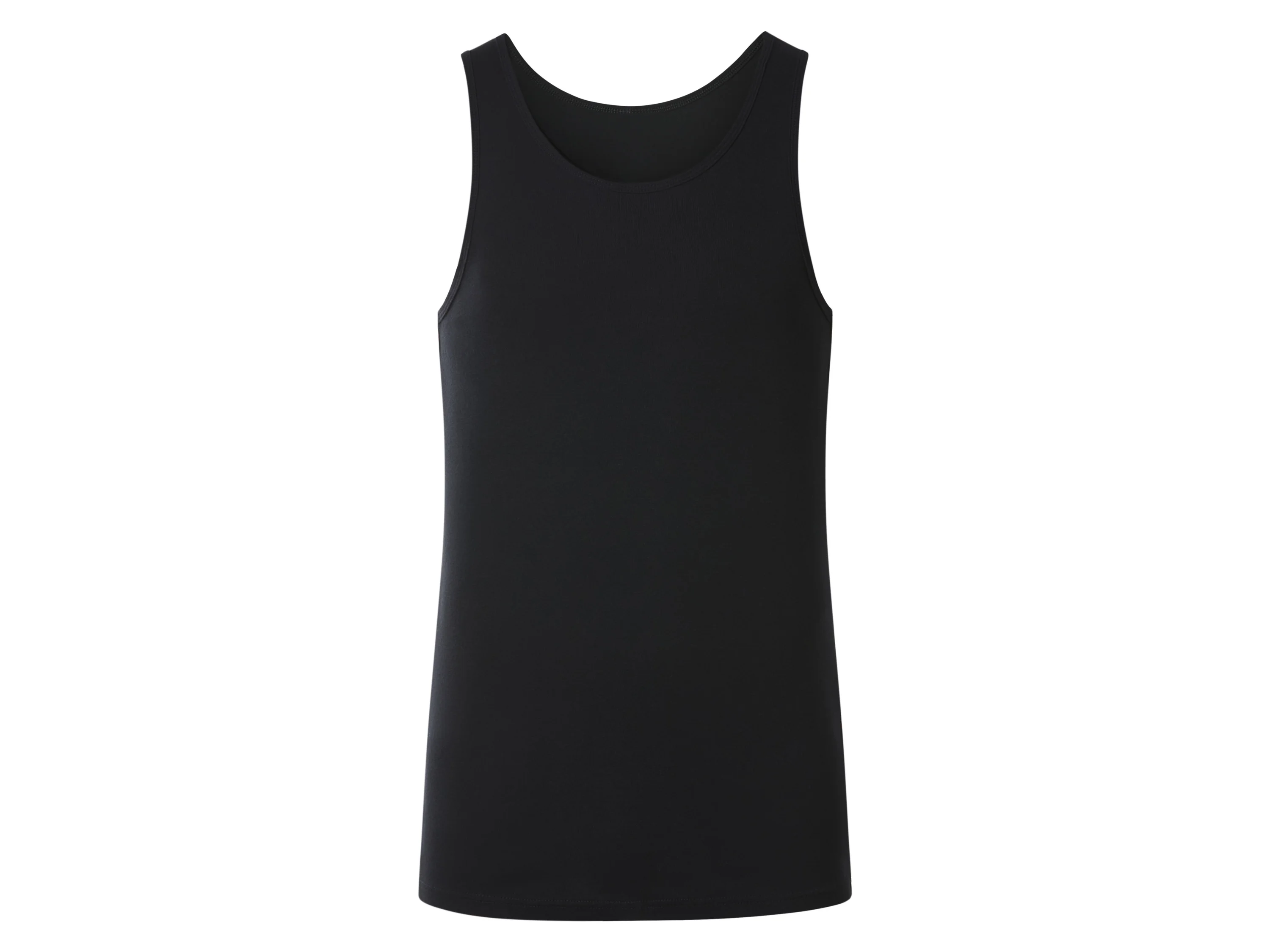 ESMARA MEN Herren Achselhemd Feinripp 3er (Schwarz, 7/XL) – Bild 3 von 4