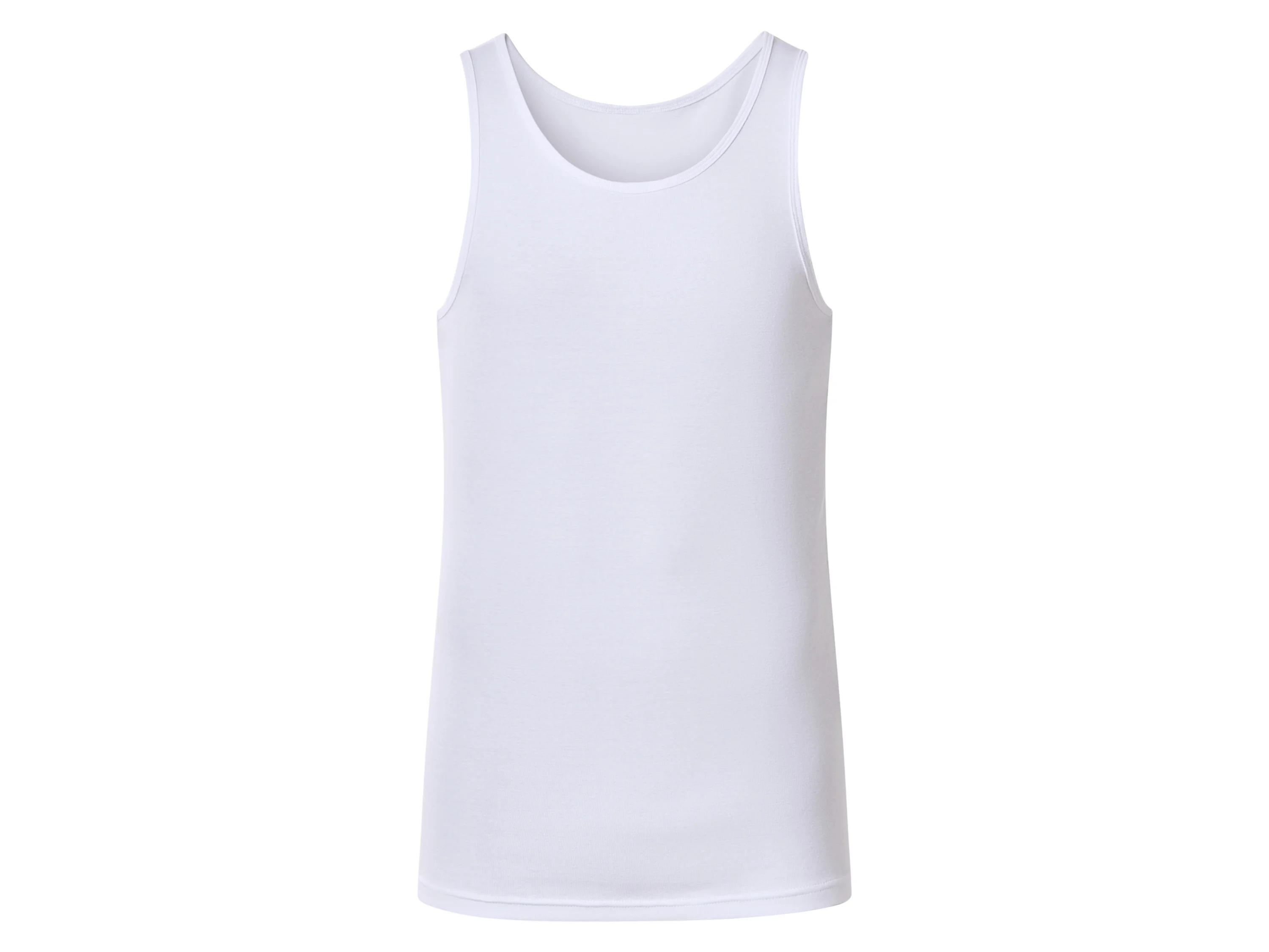 ESMARA MEN Herren Achselhemd Feinripp 3er (Weiß, 6/L) – Bild 3 von 4