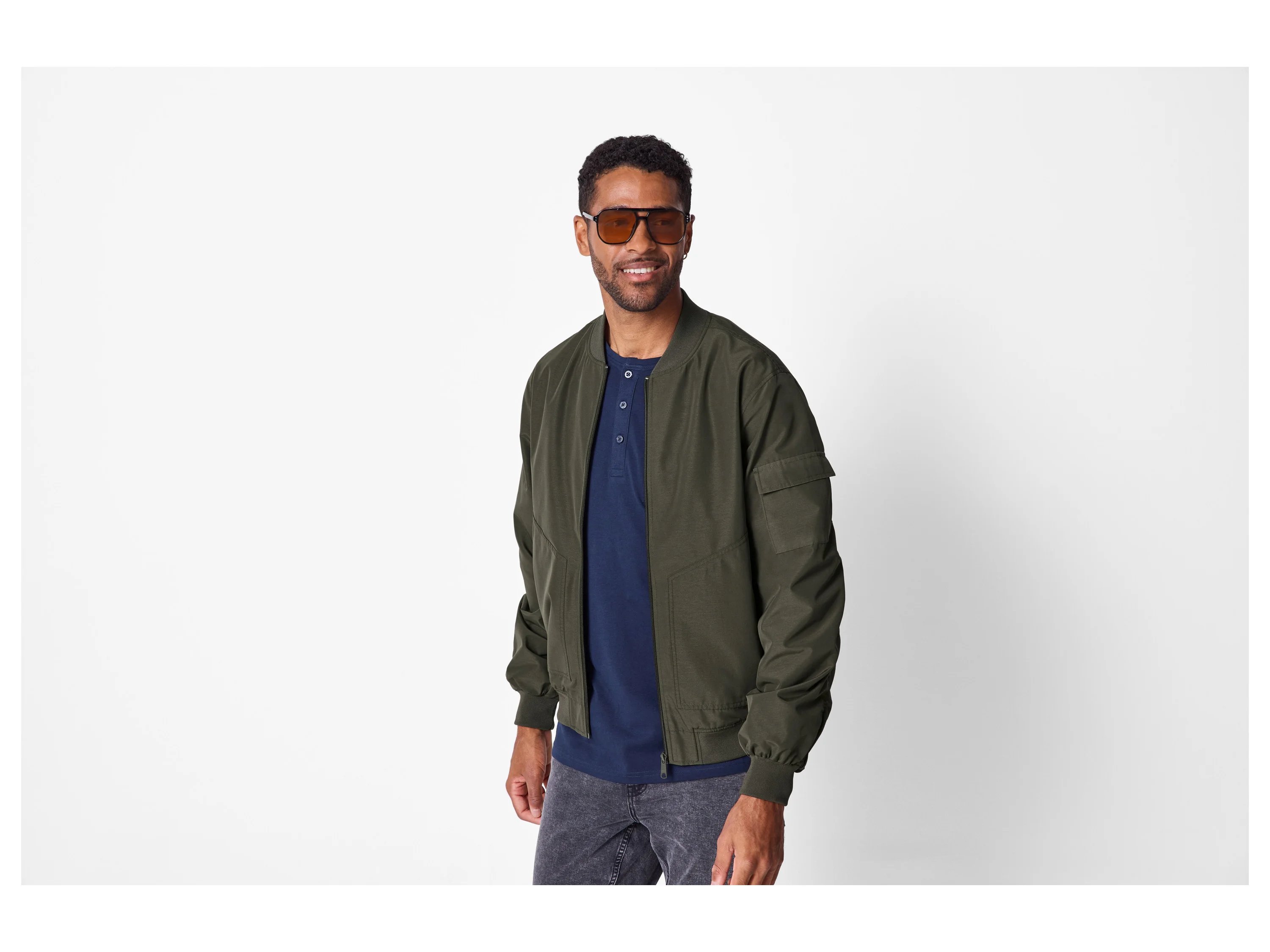 ESMARA MEN Herren Bomberjacke (Grün, XL (56/58)) – Bild 2 von 4