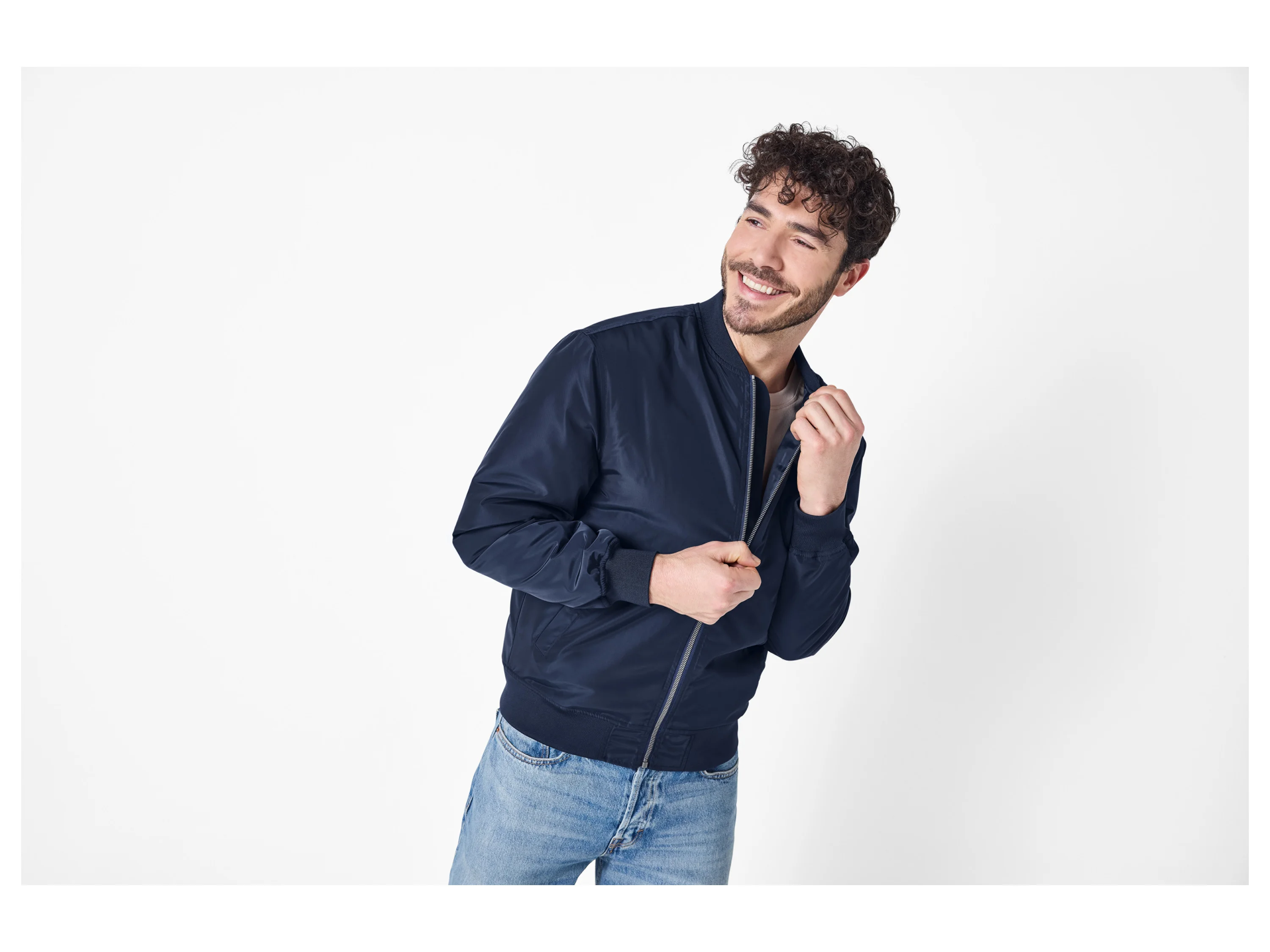 ESMARA MEN Herren Bomberjacke (Navy, M (48/50)) – Bild 2 von 3