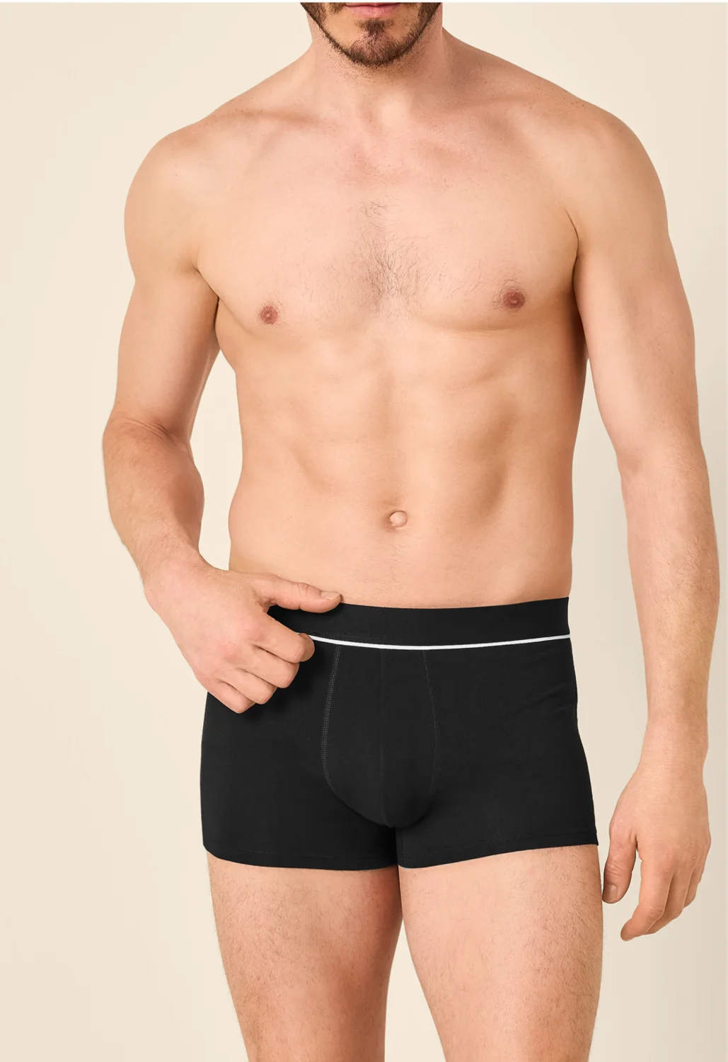 ESMARA MEN Herren Boxer, 3 Stück (Schwarz, 5/M) – Bild 2 von 4