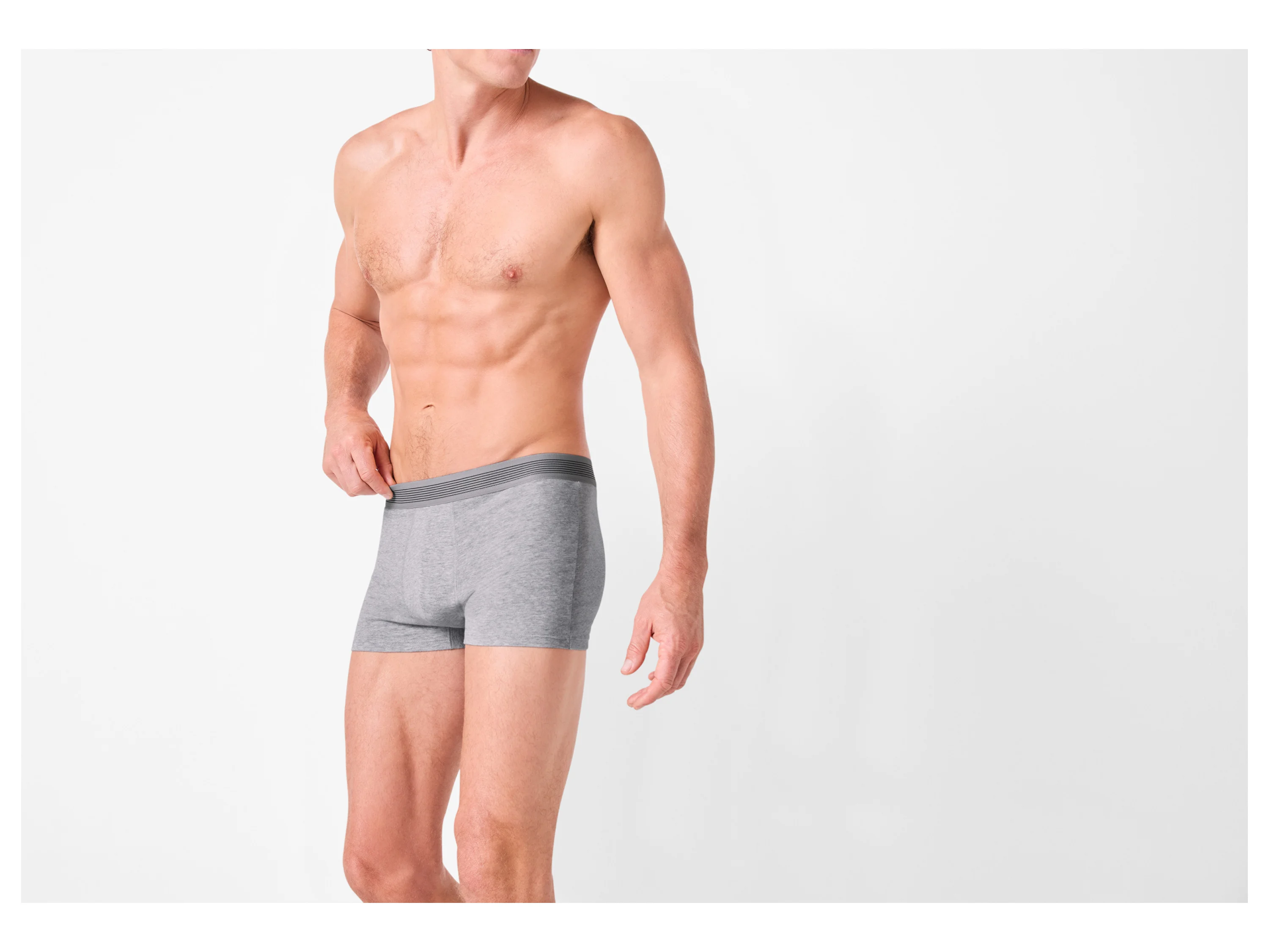 ESMARA MEN Herren Boxer, 3 Stück (schwarz/grau/weiß, 7/XL) – Bild 4 von 4