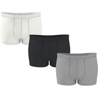 ESMARA MEN Herren Boxer, 3 Stück (schwarz/grau/weiß, 8/XXL)