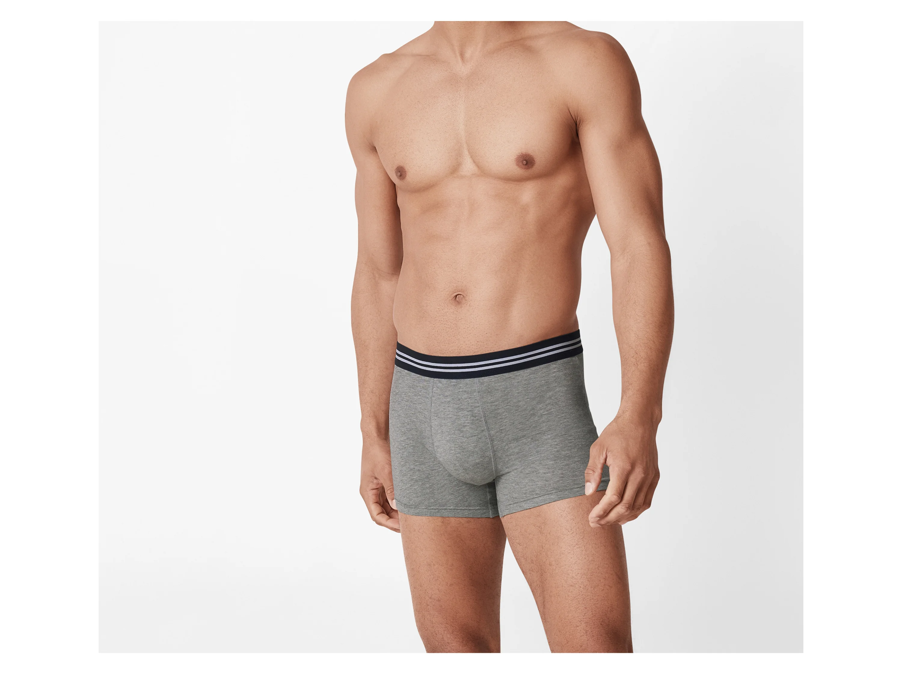 ESMARA MEN Herren Boxer, 3 Stück (navy/weiß/grau, 6/L) – Bild 2 von 4