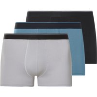 ESMARA MEN Herren Boxer, 3 Stück (schwarz/blau/grau, 8/XXL)