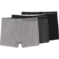 ESMARA MEN Herren Boxer, 3 Stück (Schwarz/Grau, 5/M)