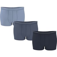 ESMARA MEN Herren Boxer, 3 Stück (schwarz/navy/blau, 8/XXL)