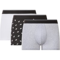 ESMARA MEN Herren Boxer, 3 Stück (schwarz/grau/weiß, 8/XXL)
