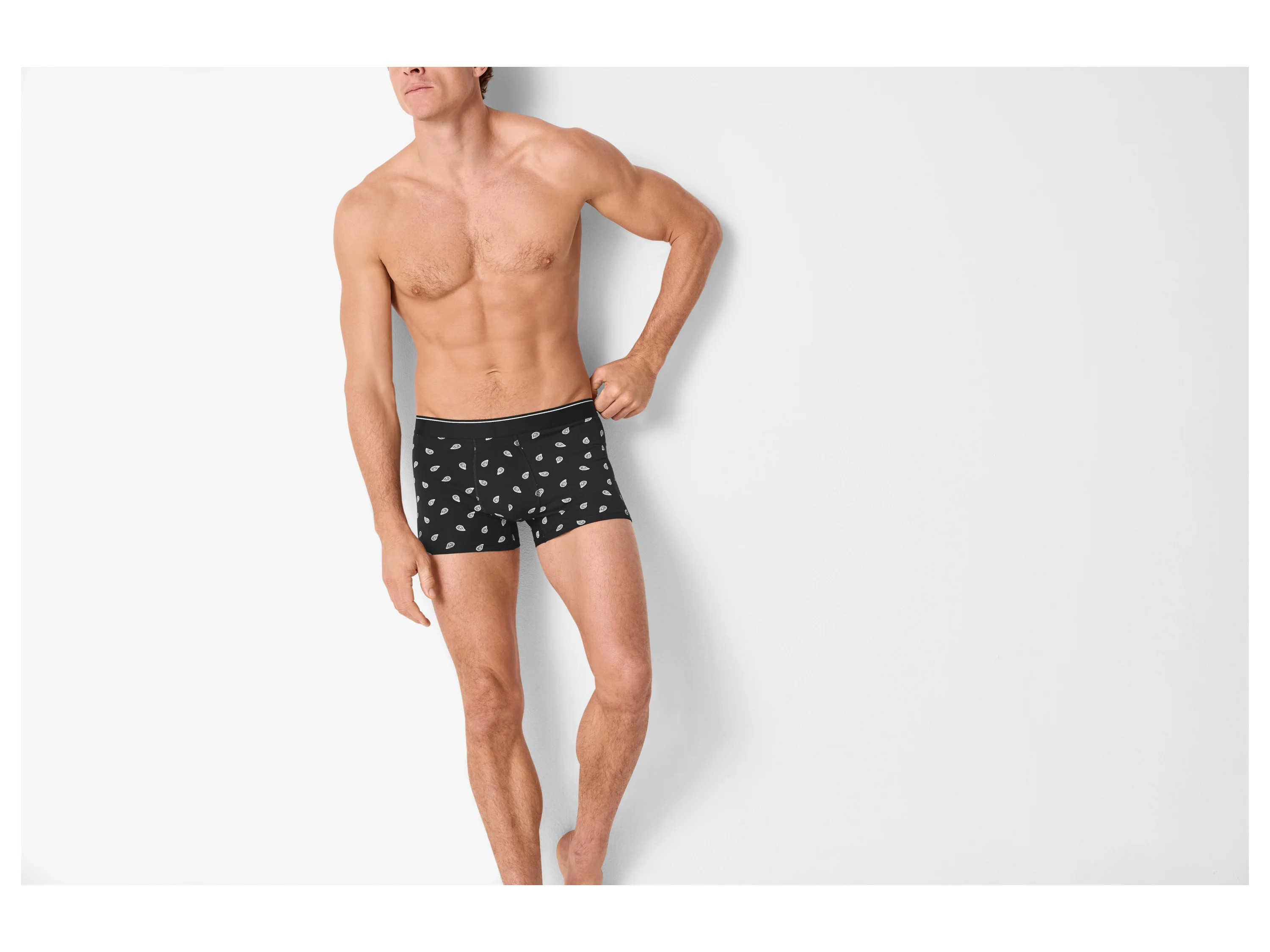 ESMARA MEN Herren Boxer, 3 Stück (schwarz/grau/weiß, 8/XXL) – Bild 2 von 4