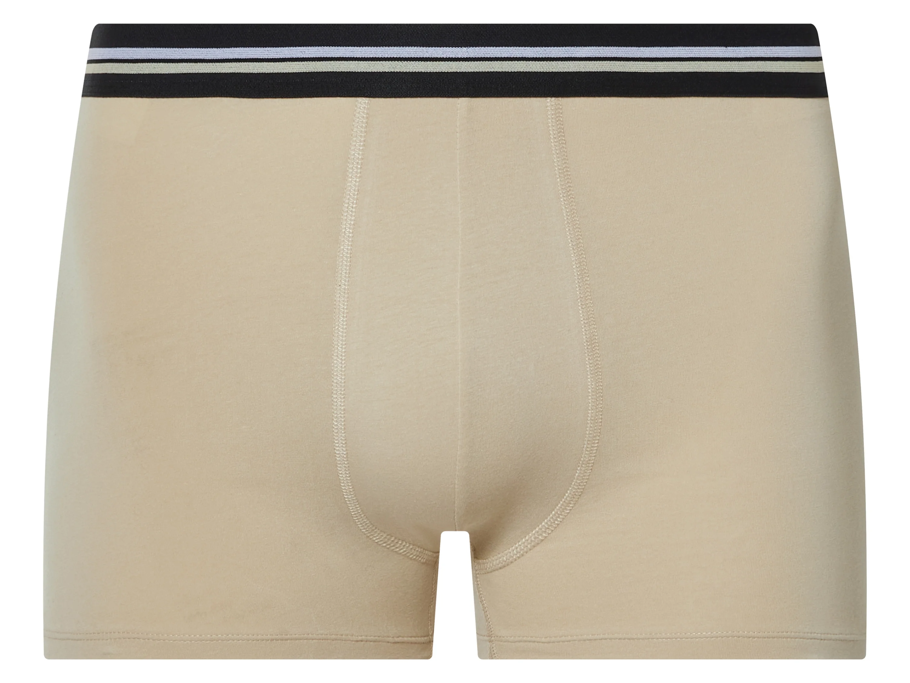 ESMARA MEN Herren Boxer, 3 Stück (grün/beige/weiß, 8/XXL) – Bild 4 von 4