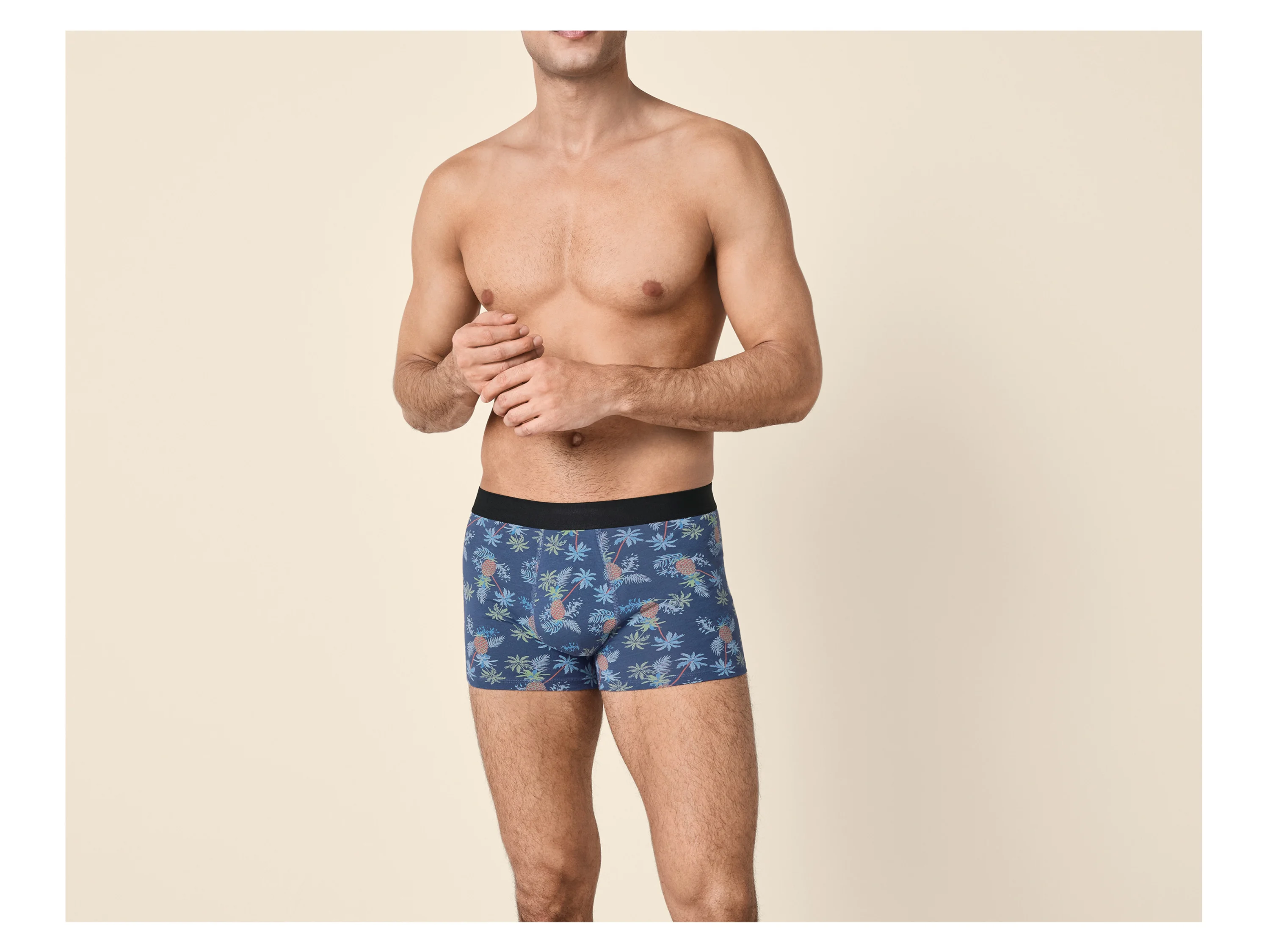 ESMARA MEN Herren Boxer, 3 Stück (schwarz/blau/grau, 7/XL) – Bild 2 von 4