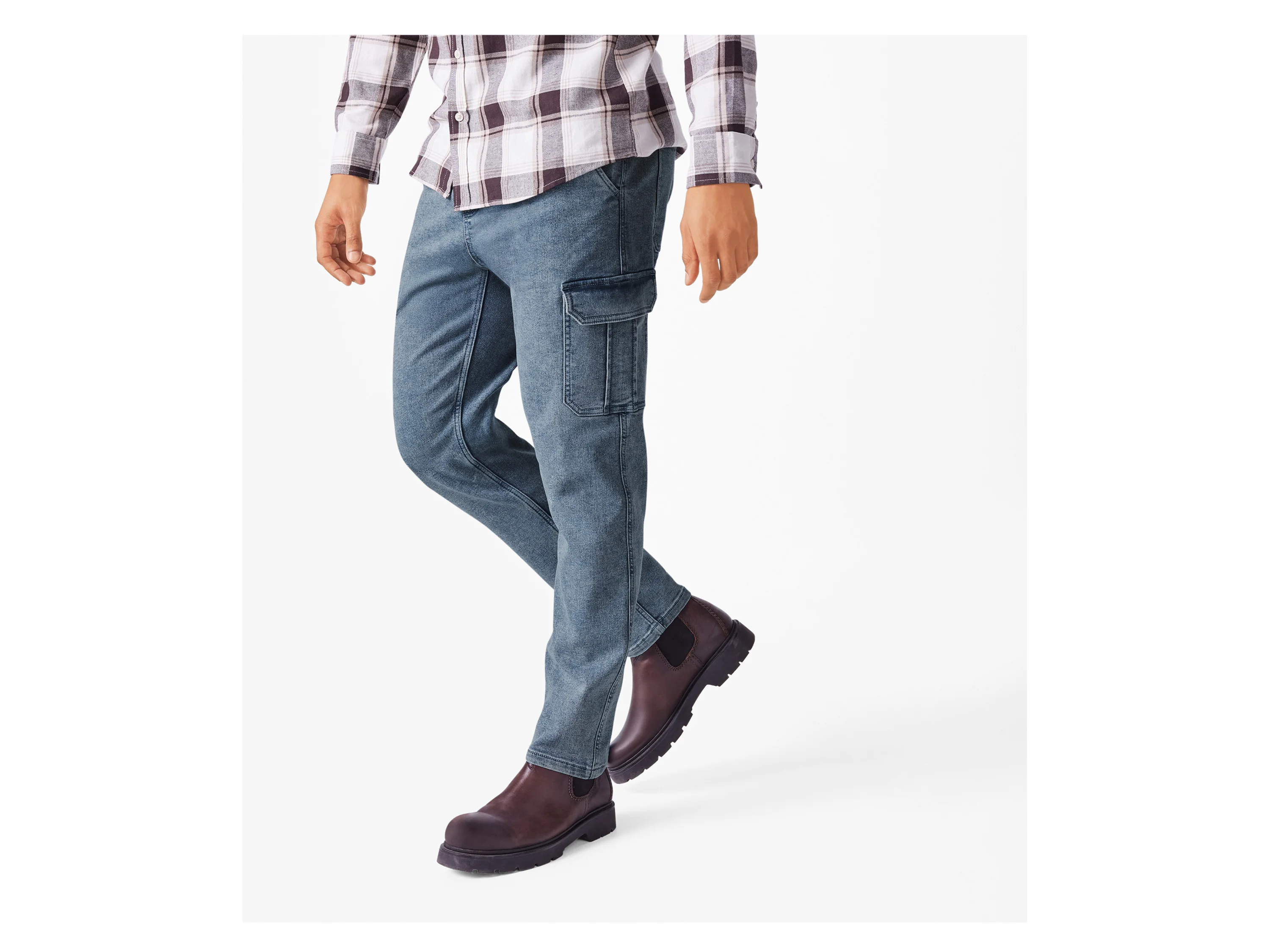 ESMARA MEN Herren Cargo-Denim-Joggers (Blau, 54) – Bild 2 von 3