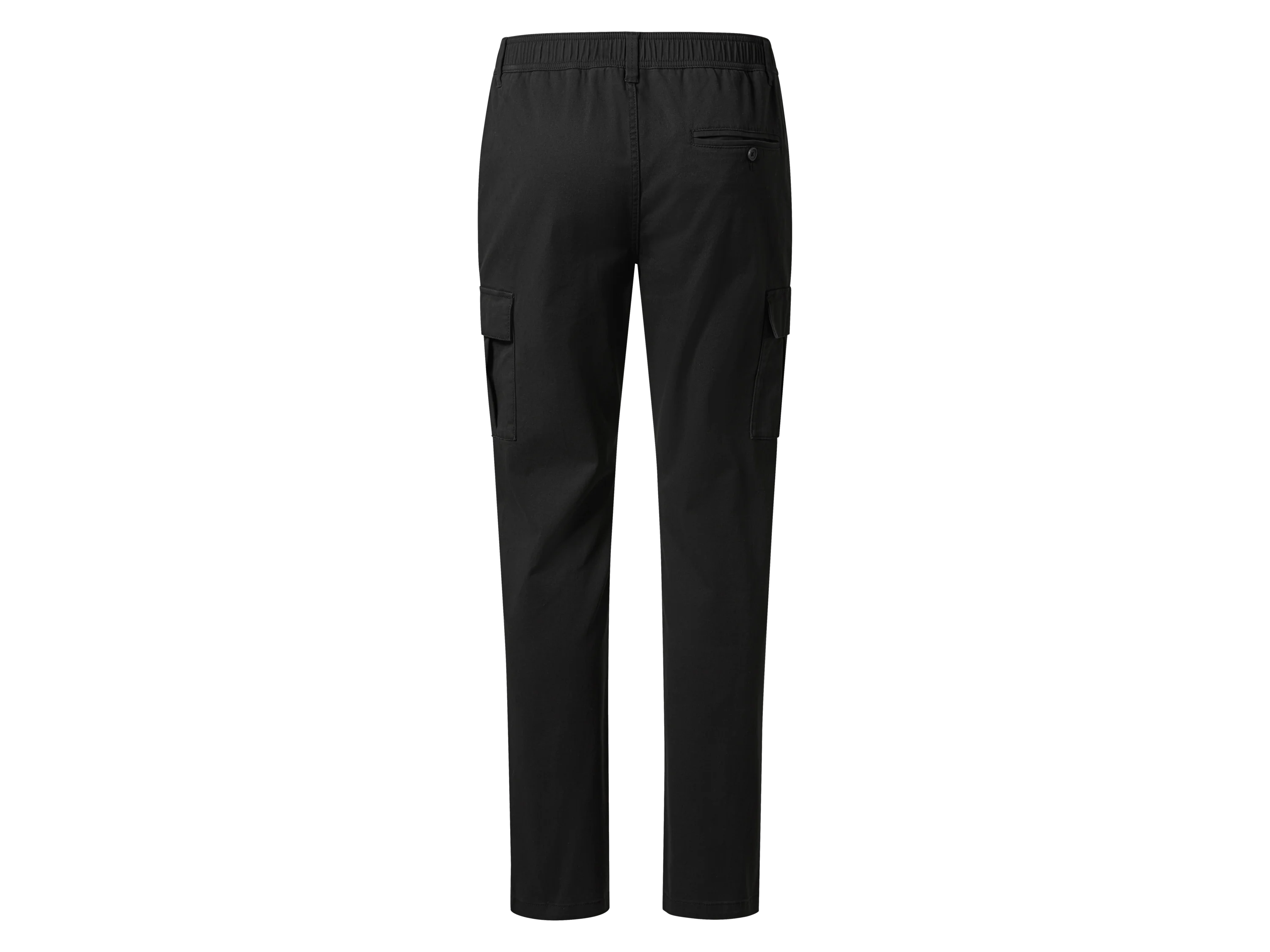 ESMARA MEN Herren Cargohose, mit seitlichen Eingrifftaschen (Schwarz, XL (56/58)) – Bild 3 von 4