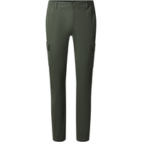 ESMARA MEN Herren Cargohose, mit seitlichen Eingrifftaschen (Dunkelgrün, L (52/54))