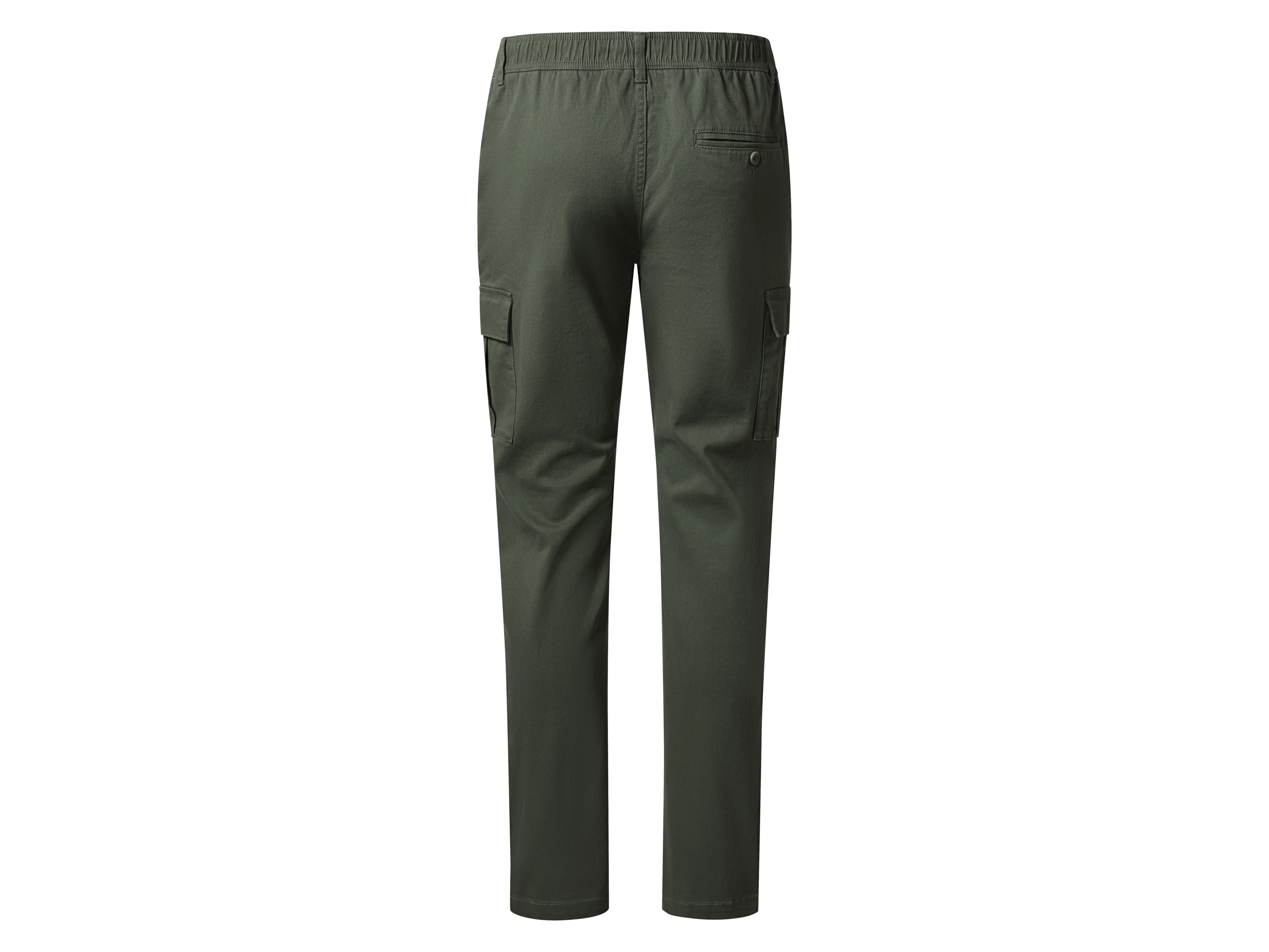 ESMARA MEN Herren Cargohose, mit seitlichen Eingrifftaschen (Dunkelgrün, L (52/54)) – Bild 3 von 4