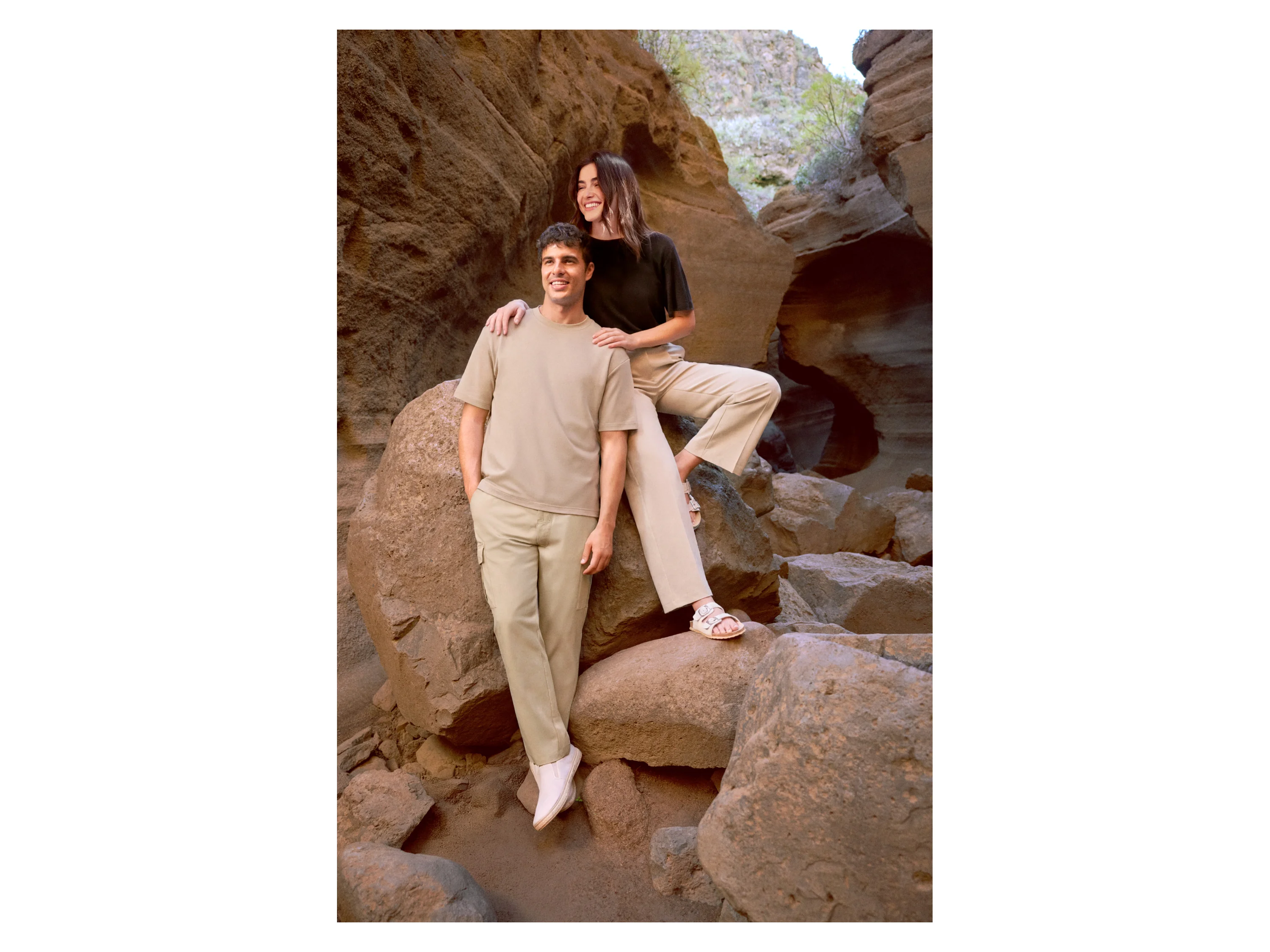 ESMARA MEN Herren Cargohose (Beige, S (44/46)) – Bild 4 von 4