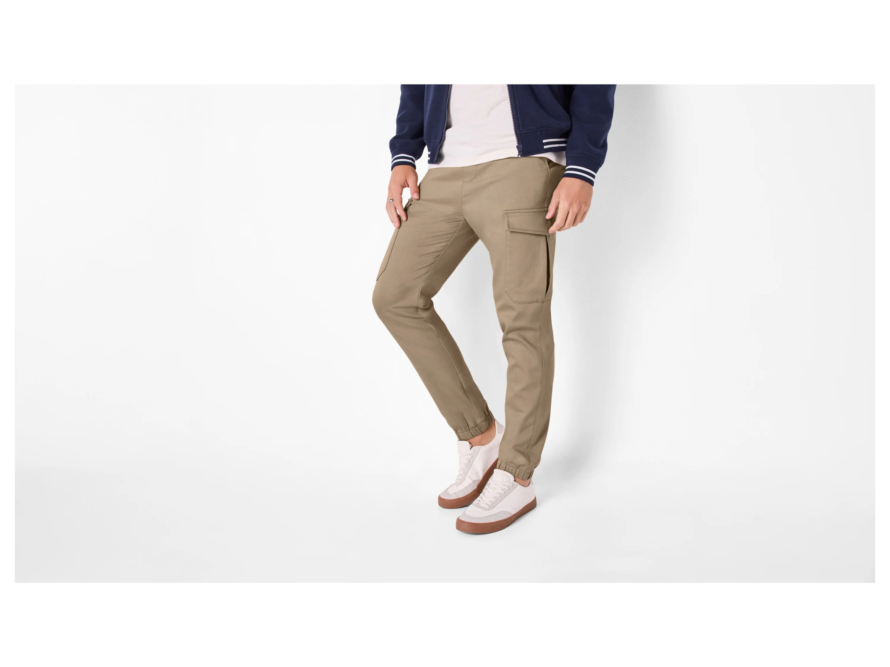 ESMARA MEN Herren Cargohose (Beige, L (52/54)) – Bild 2 von 3