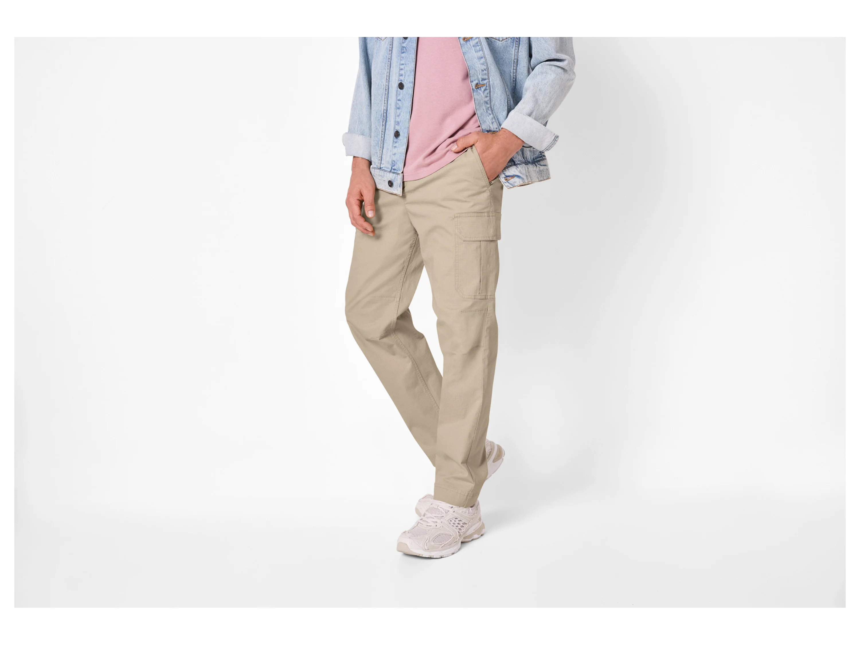 ESMARA MEN Herren Cargohose (Beige, M (48/50)) – Bild 2 von 4